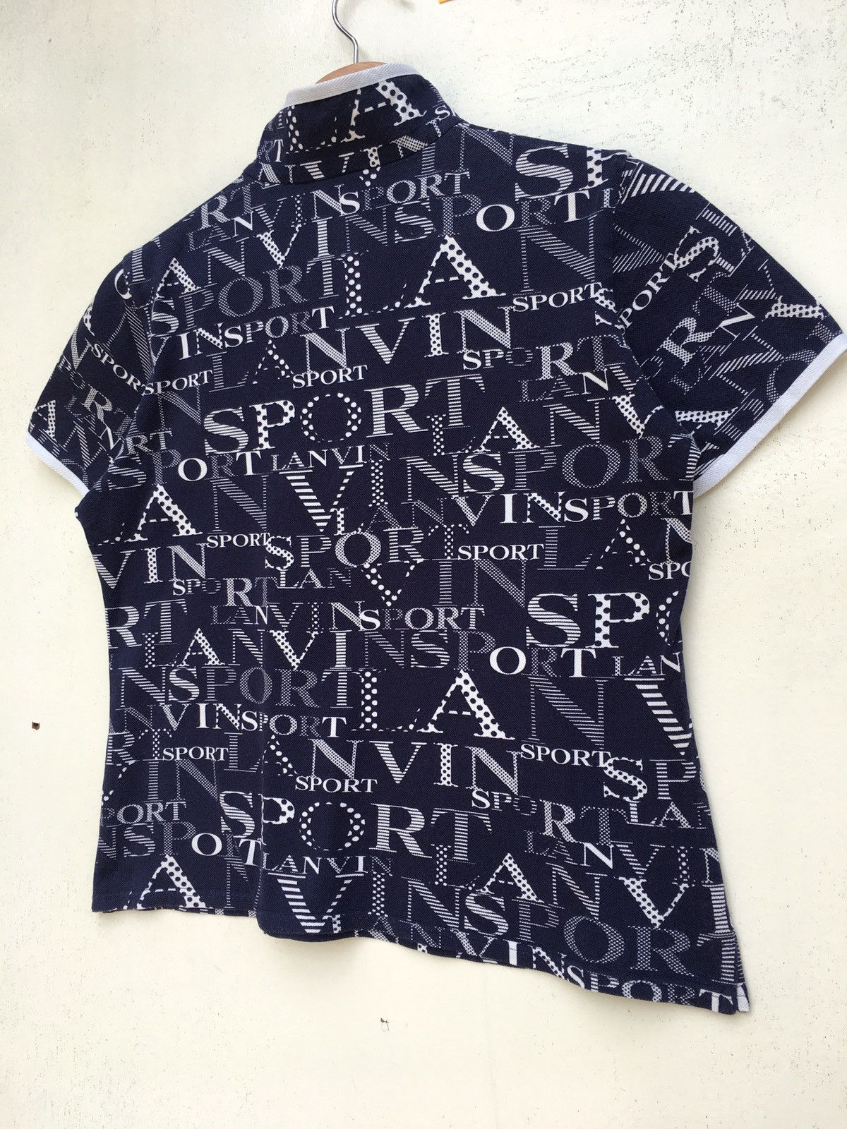 Lanvin Vintage Rare Lanvin Big Spellout Polo Shirt Size S / US 4 / IT 40 - 12 Thumbnail