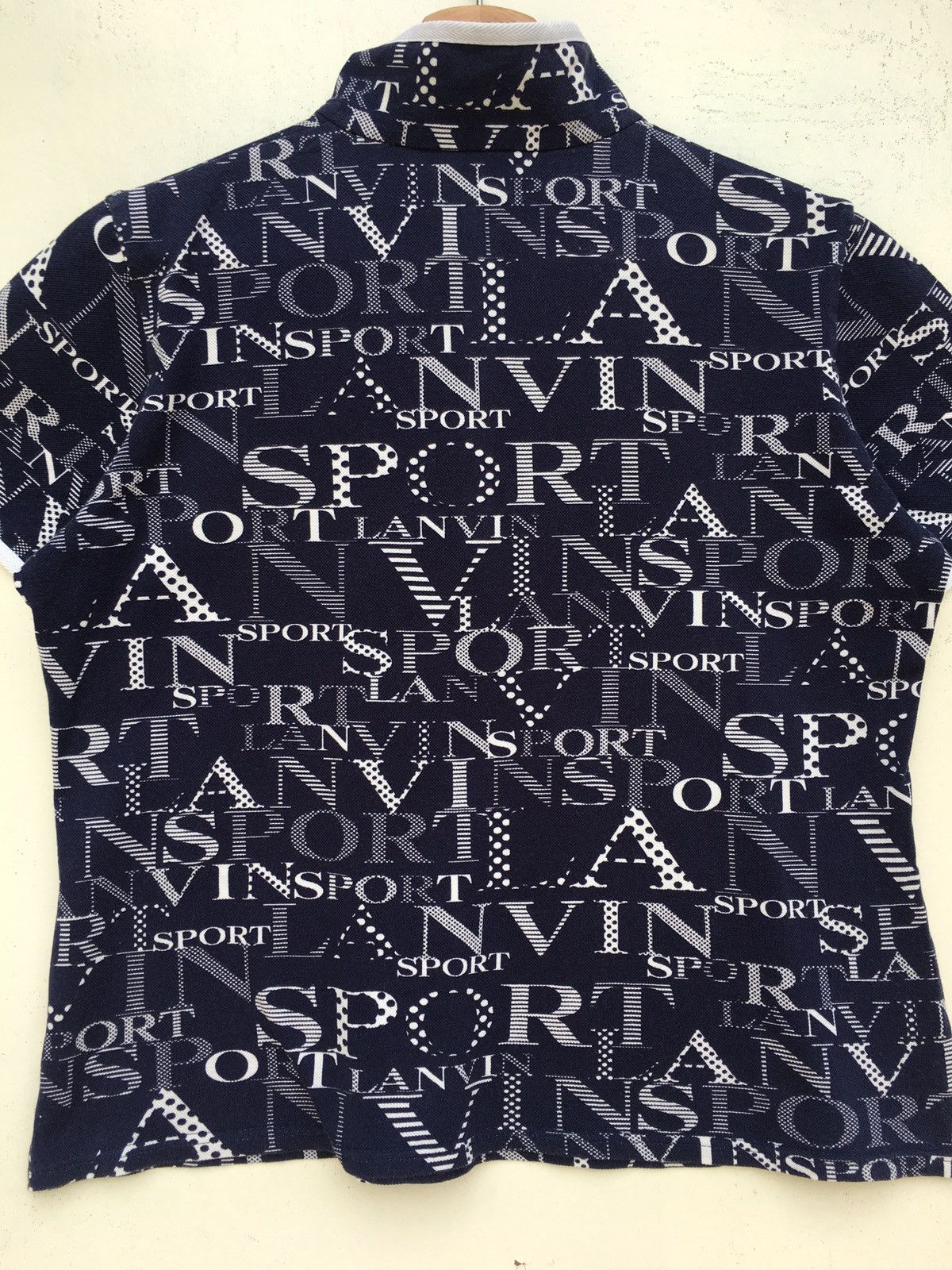 Lanvin Vintage Rare Lanvin Big Spellout Polo Shirt Size S / US 4 / IT 40 - 13 Thumbnail