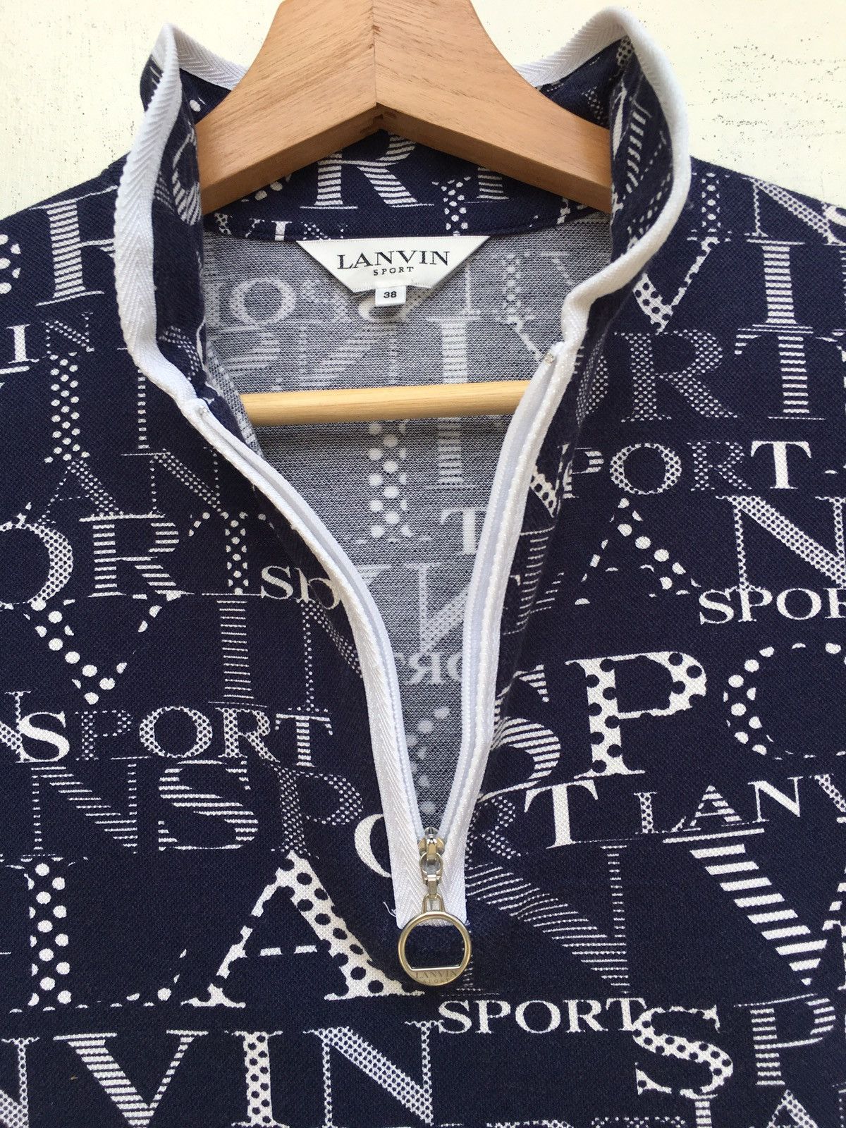 Lanvin Vintage Rare Lanvin Big Spellout Polo Shirt Size S / US 4 / IT 40 - 5 Thumbnail