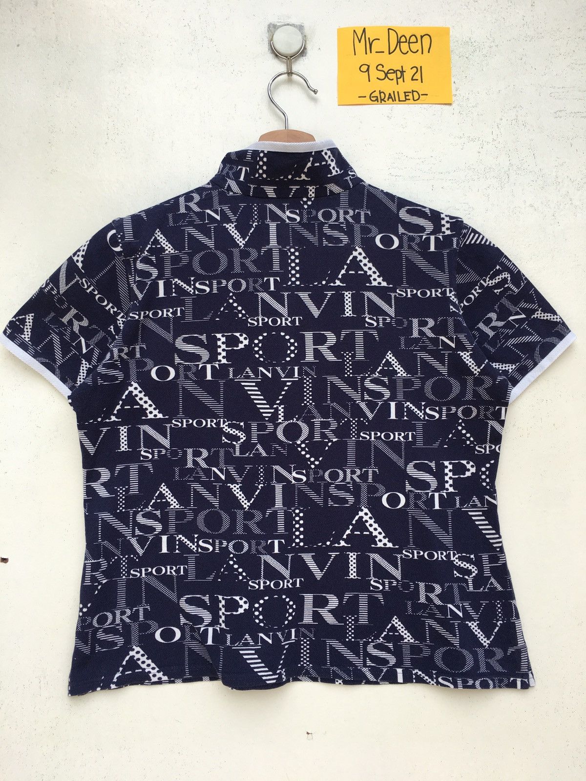 Lanvin Vintage Rare Lanvin Big Spellout Polo Shirt Size S / US 4 / IT 40 - 10 Thumbnail