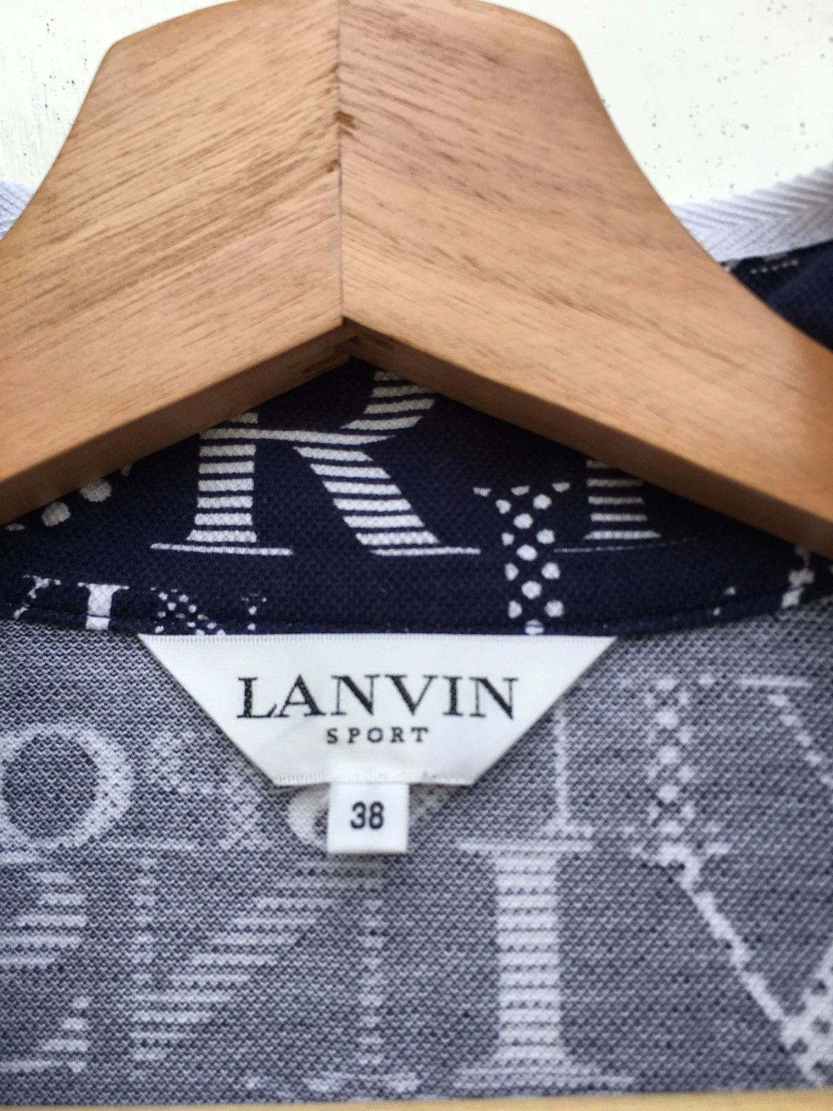 Lanvin Vintage Rare Lanvin Big Spellout Polo Shirt Size S / US 4 / IT 40 - 7 Thumbnail