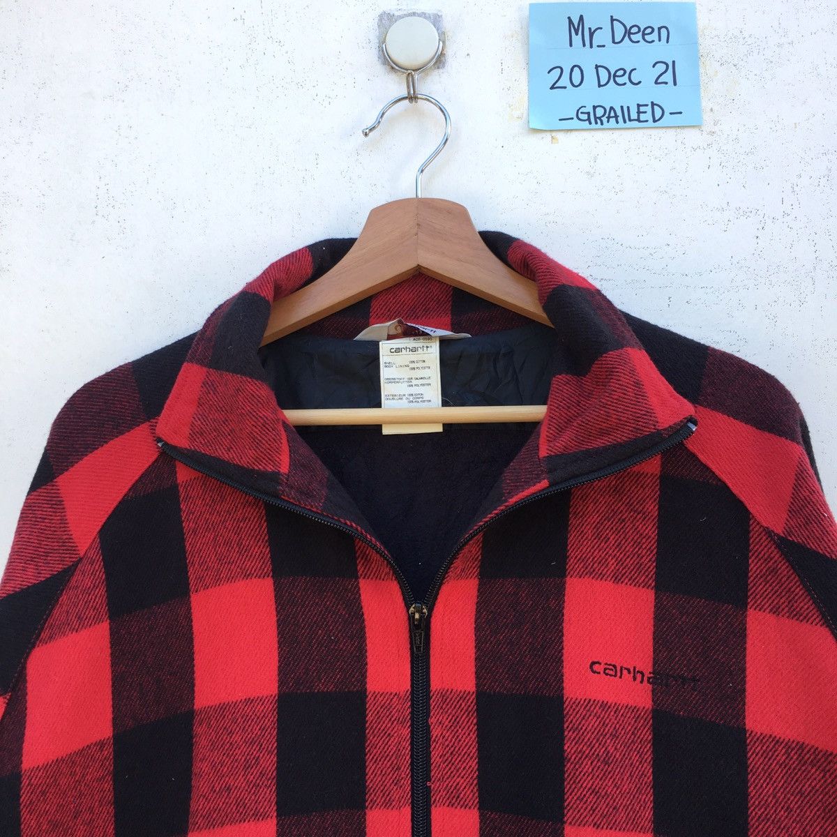 Carhartt Vintage Carhartt Checkered Winter Jacket Size US XL / EU 56 / 4 - 4 Thumbnail