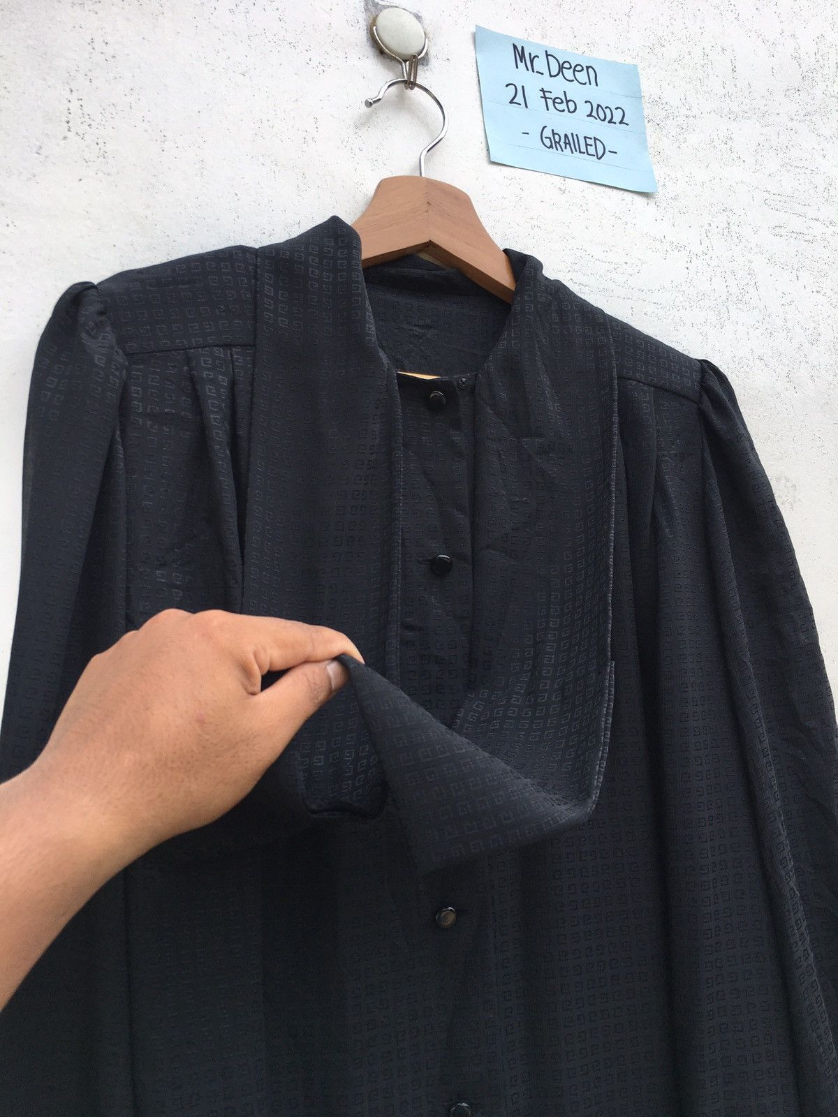 Givenchy Vintage Rare Givenchy Hologram Silk Blouse Size XL / US 12-14 / IT 48-50 - 1 Thumbnail