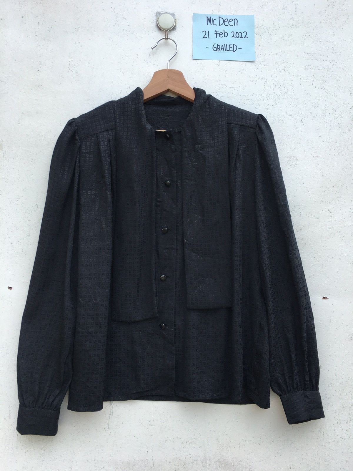 Givenchy Vintage Rare Givenchy Hologram Silk Blouse Size XL / US 12-14 / IT 48-50 - 2 Thumbnail