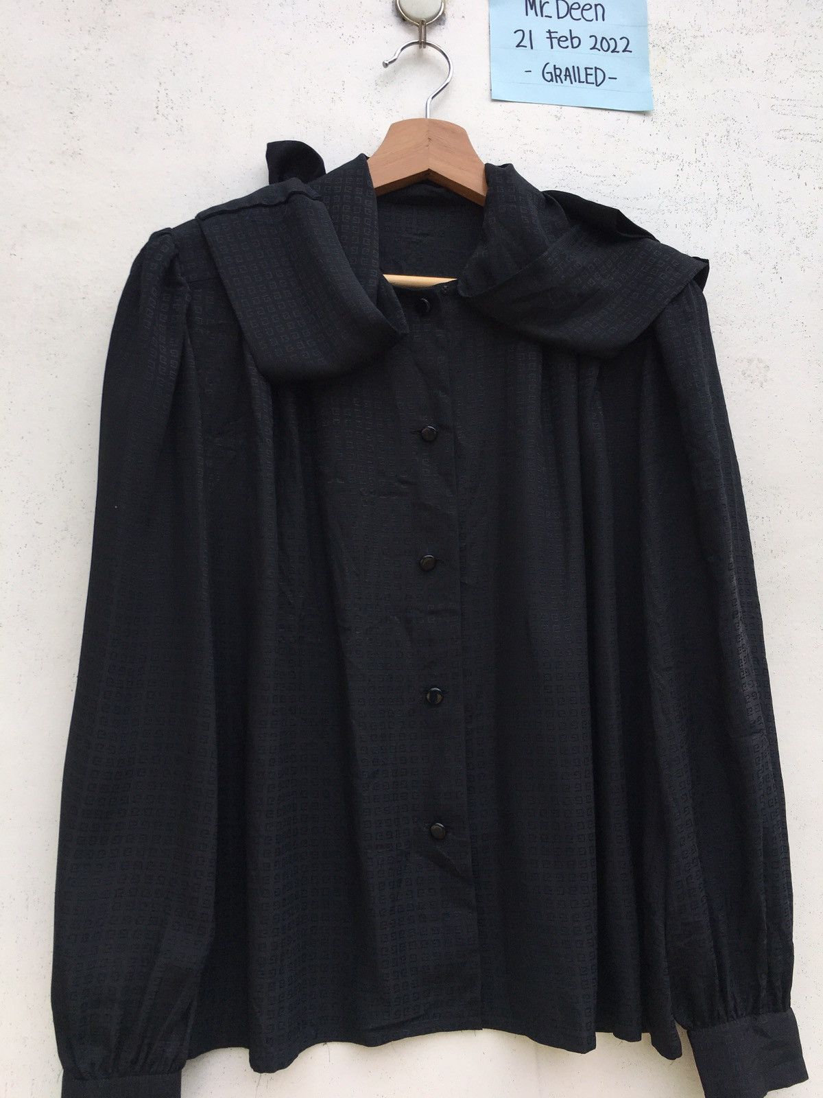 Givenchy Vintage Rare Givenchy Hologram Silk Blouse Size XL / US 12-14 / IT 48-50 - 8 Thumbnail