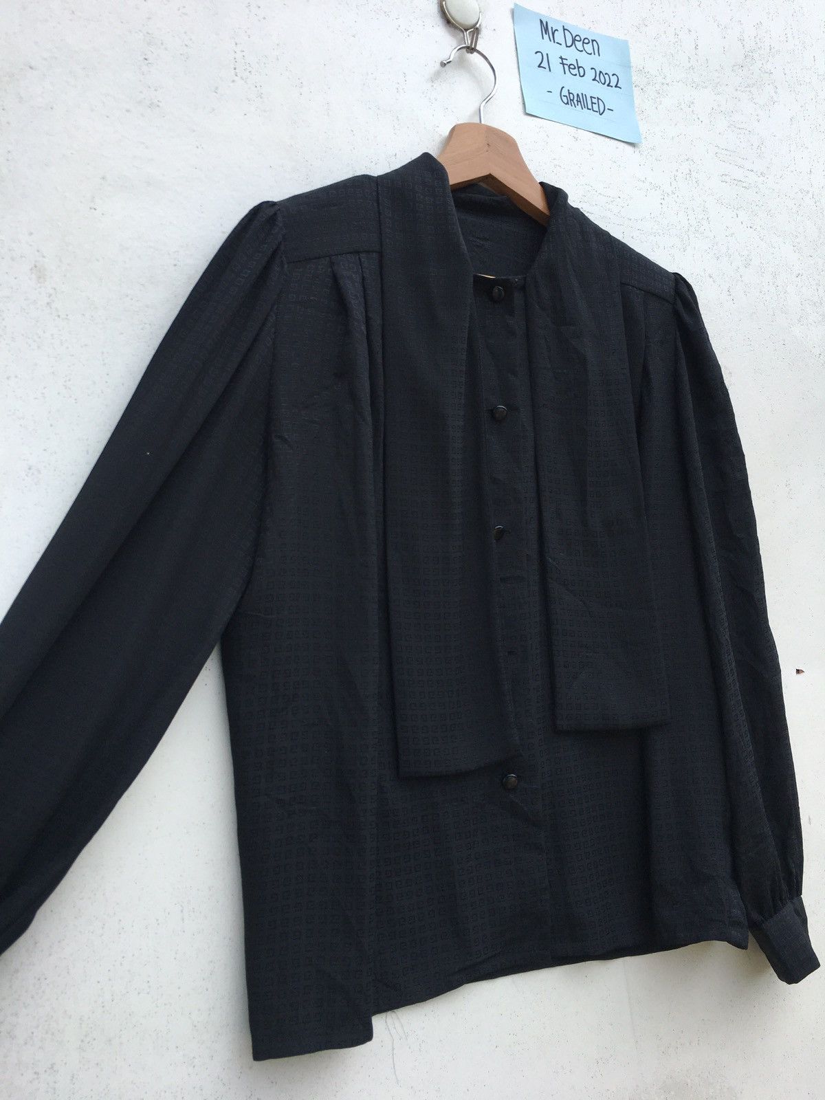 Givenchy Vintage Rare Givenchy Hologram Silk Blouse Size XL / US 12-14 / IT 48-50 - 7 Thumbnail