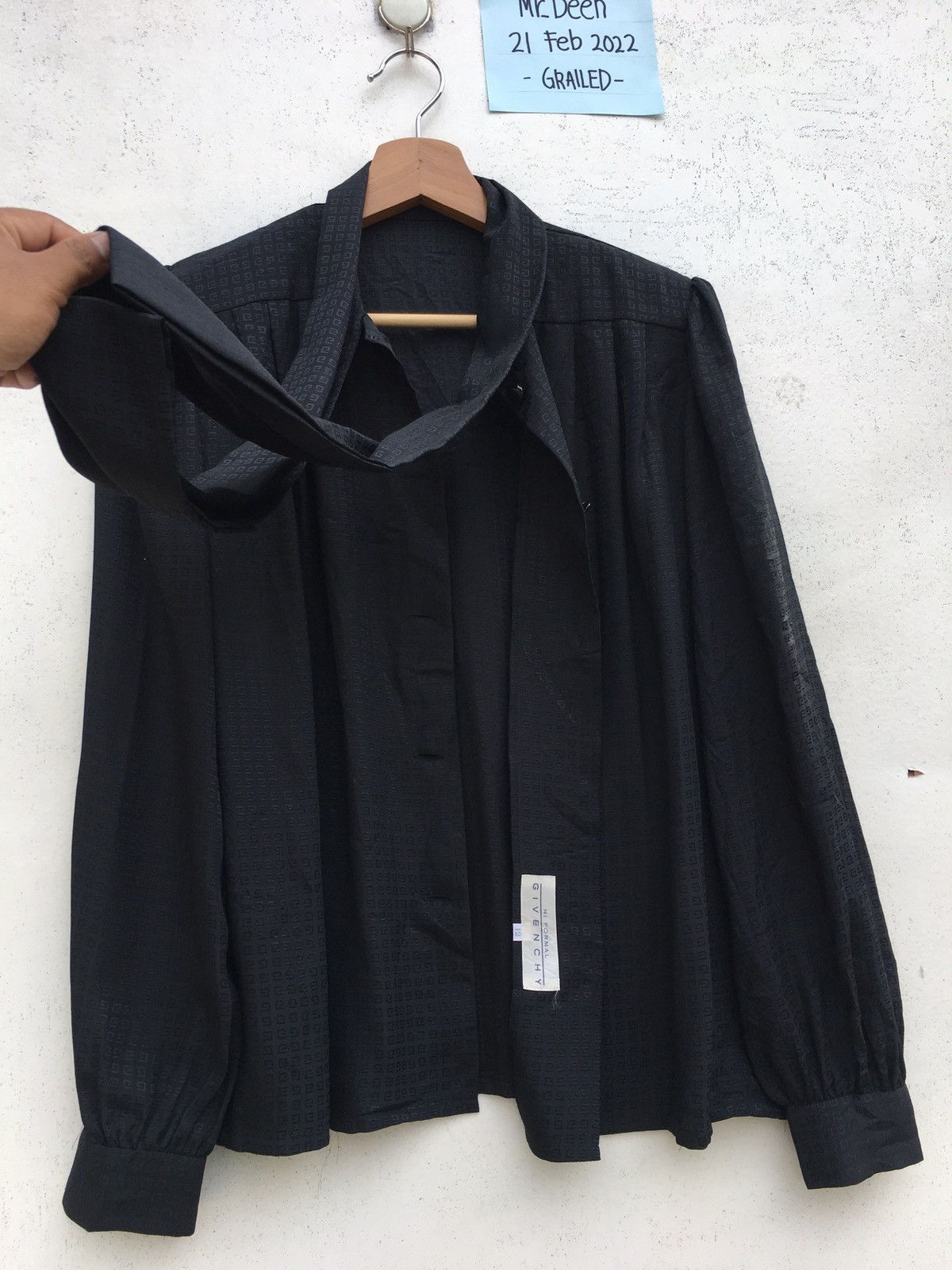Givenchy Vintage Rare Givenchy Hologram Silk Blouse Size XL / US 12-14 / IT 48-50 - 10 Thumbnail