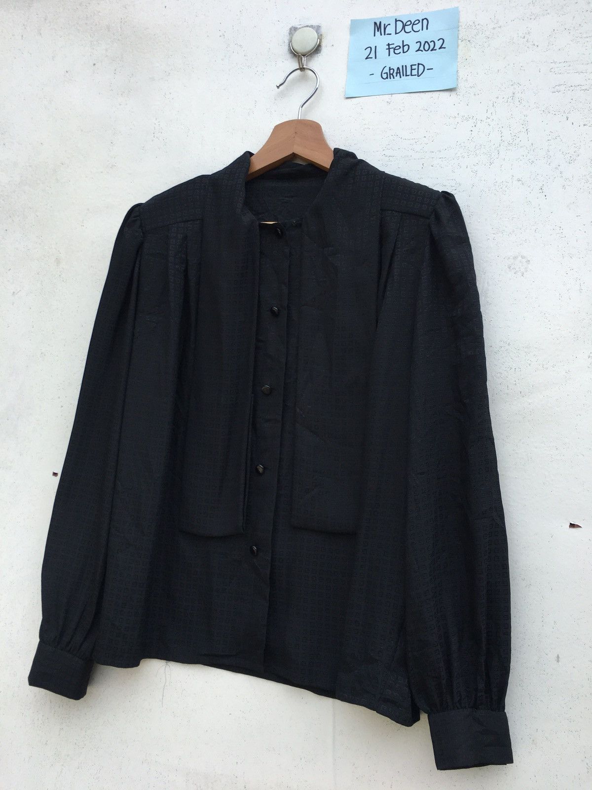 Givenchy Vintage Rare Givenchy Hologram Silk Blouse Size XL / US 12-14 / IT 48-50 - 4 Thumbnail