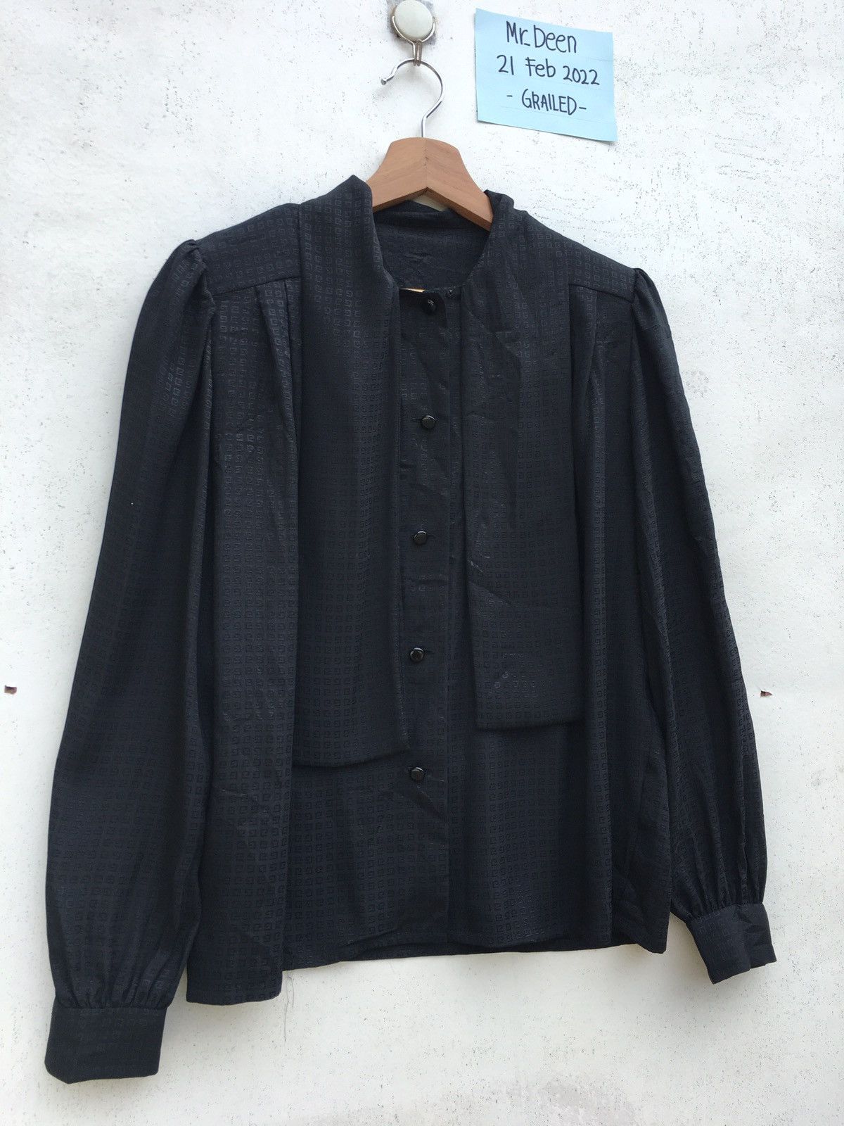 Givenchy Vintage Rare Givenchy Hologram Silk Blouse Size XL / US 12-14 / IT 48-50 - 3 Thumbnail
