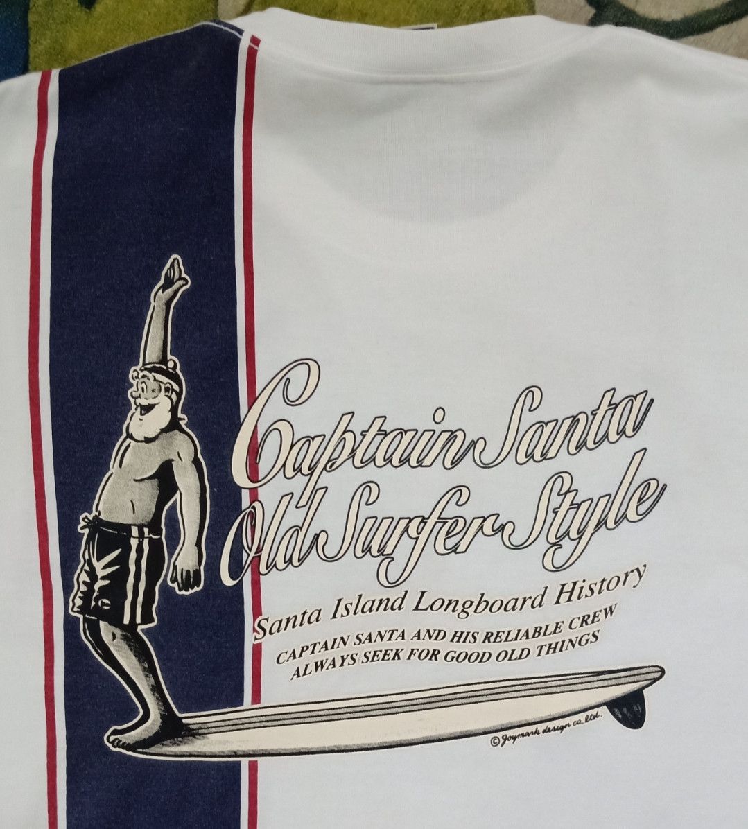 Captain Santors × Japanese Brand × Vintage VINTAGE 90s CAPTAIN SANTA T-Shirt Size US L / EU 52-54 / 3 - 4 Thumbnail