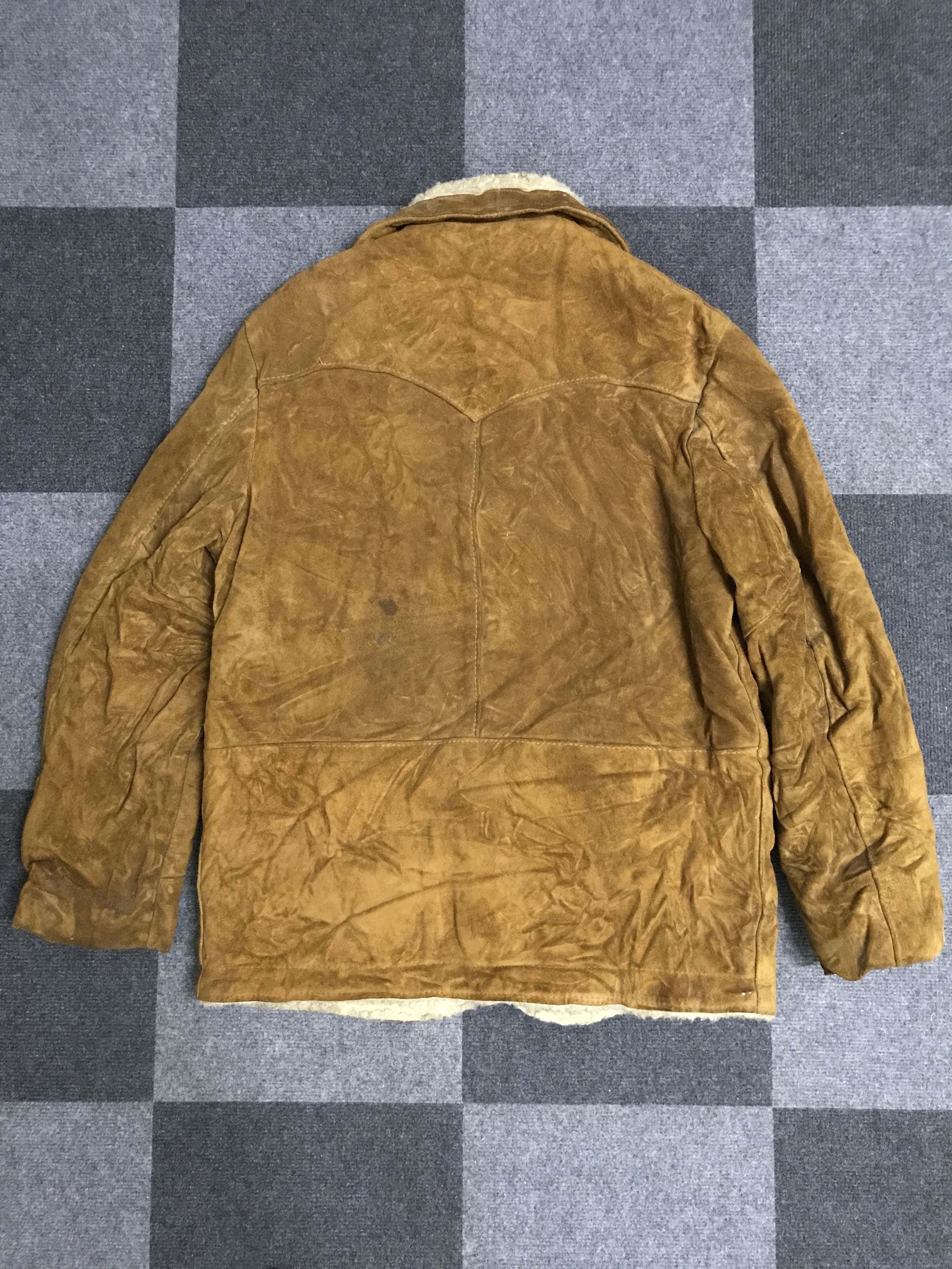 Schott J29 Vintage Schott WESTERN Suede Leather Sherpa Jacket Size US S / EU 44-46 / 1 - 7 Thumbnail