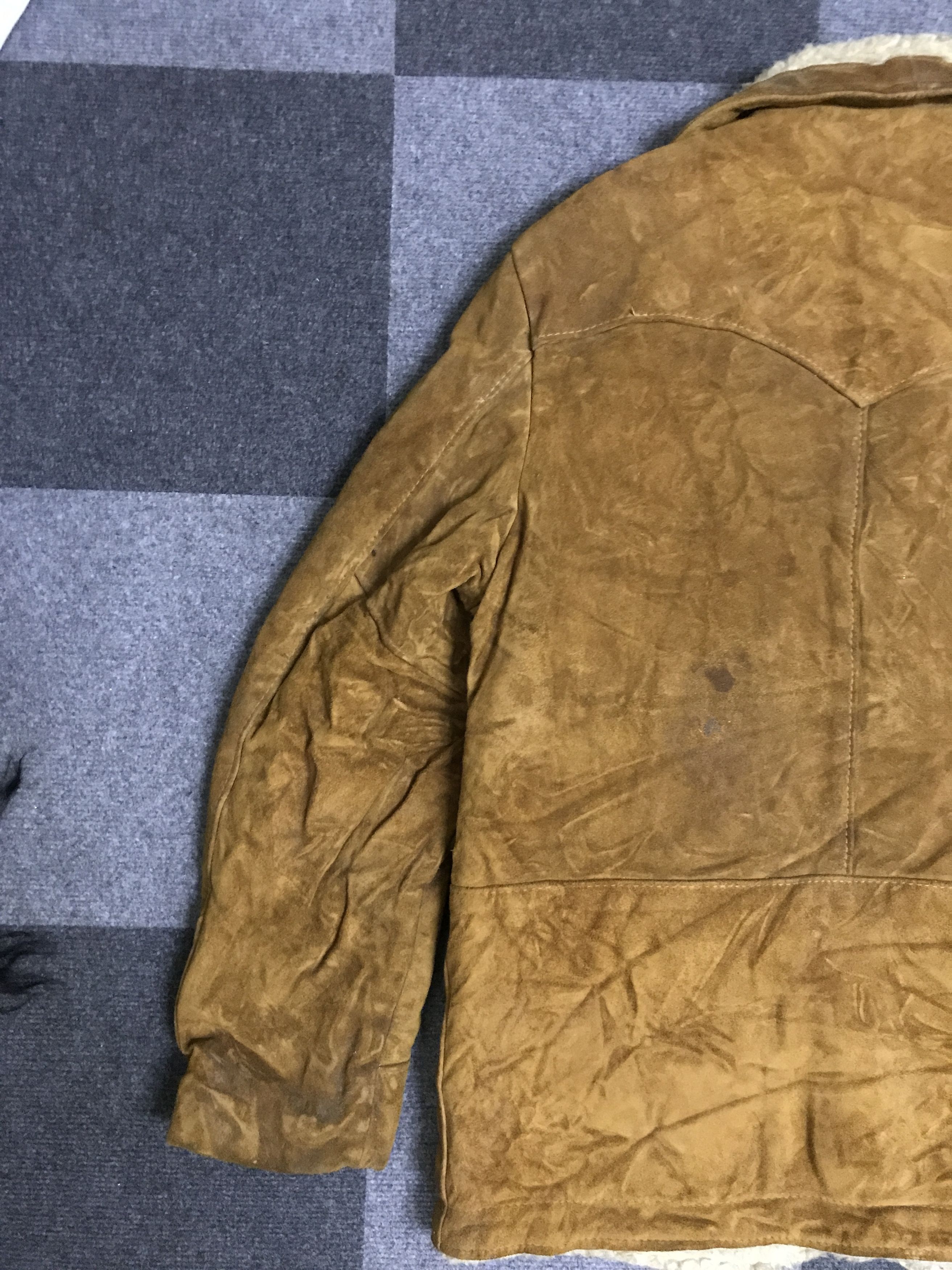 Schott J29 Vintage Schott WESTERN Suede Leather Sherpa Jacket Size US S / EU 44-46 / 1 - 9 Thumbnail