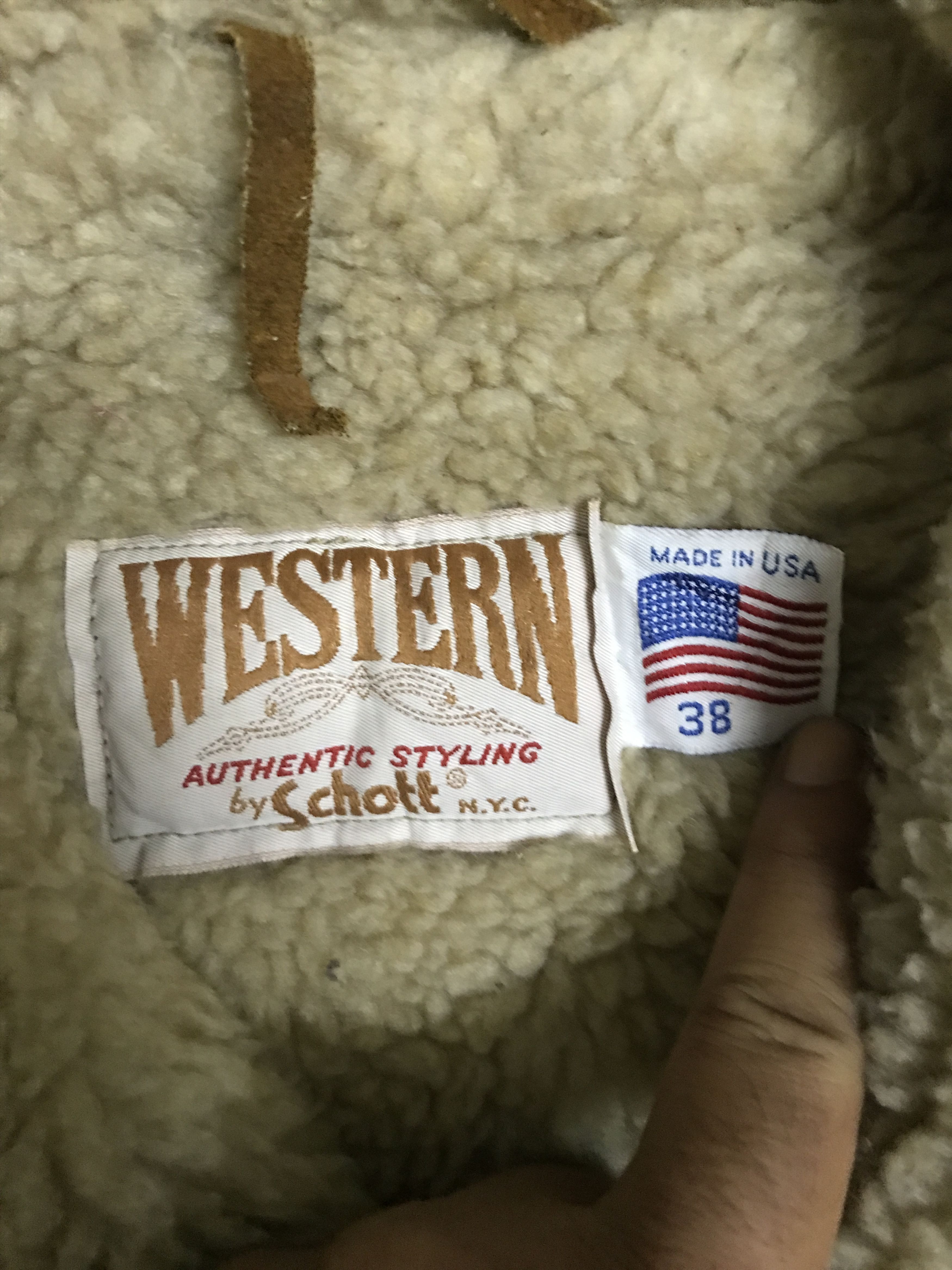 Schott J29 Vintage Schott WESTERN Suede Leather Sherpa Jacket Size US S / EU 44-46 / 1 - 5 Thumbnail