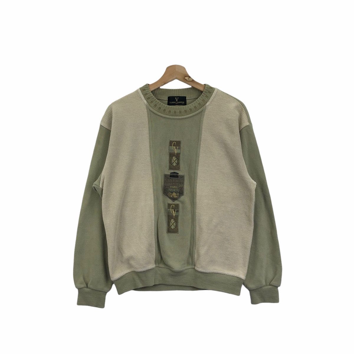 Vintage Claudio Valentino Paris Color Block Sweatshirt