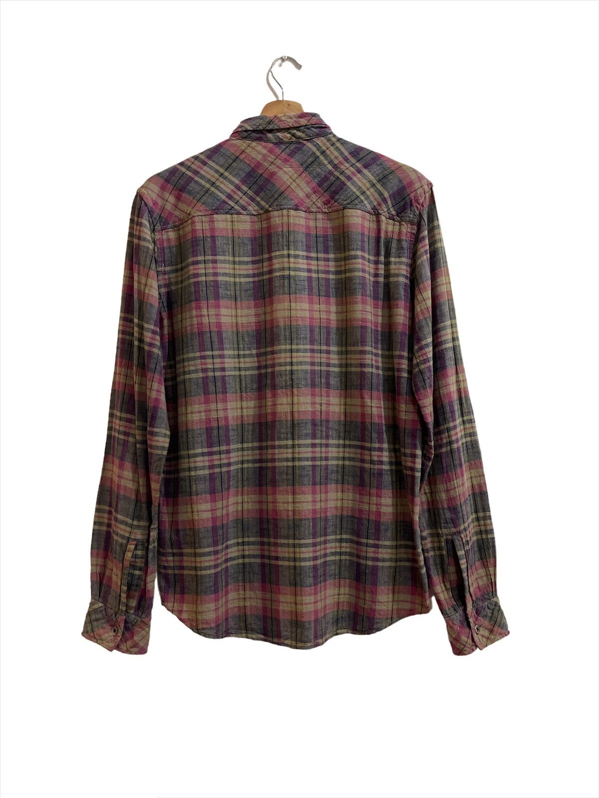 Davit Meursault Japan Davit Meursault Japan Checkered Plaid Shirts Size US M / EU 48-50 / 2 - 2 Thumbnail