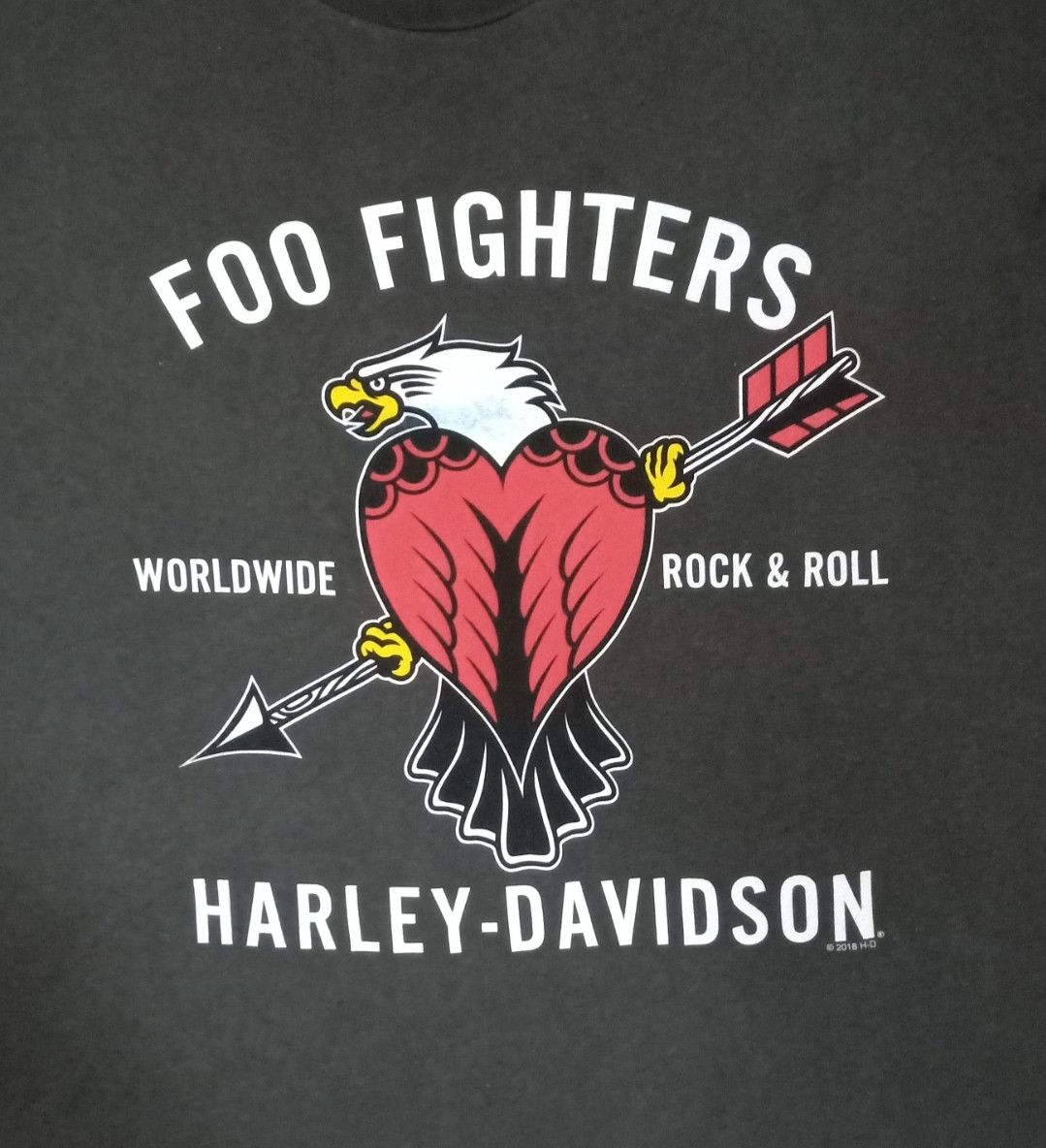 Band Tees × Harley Davidson × basketcase gallery Authentic Harley-davidson x Foo Fighters T-Shirt Size US XXL / EU 58 / 5 - 1 Thumbnail