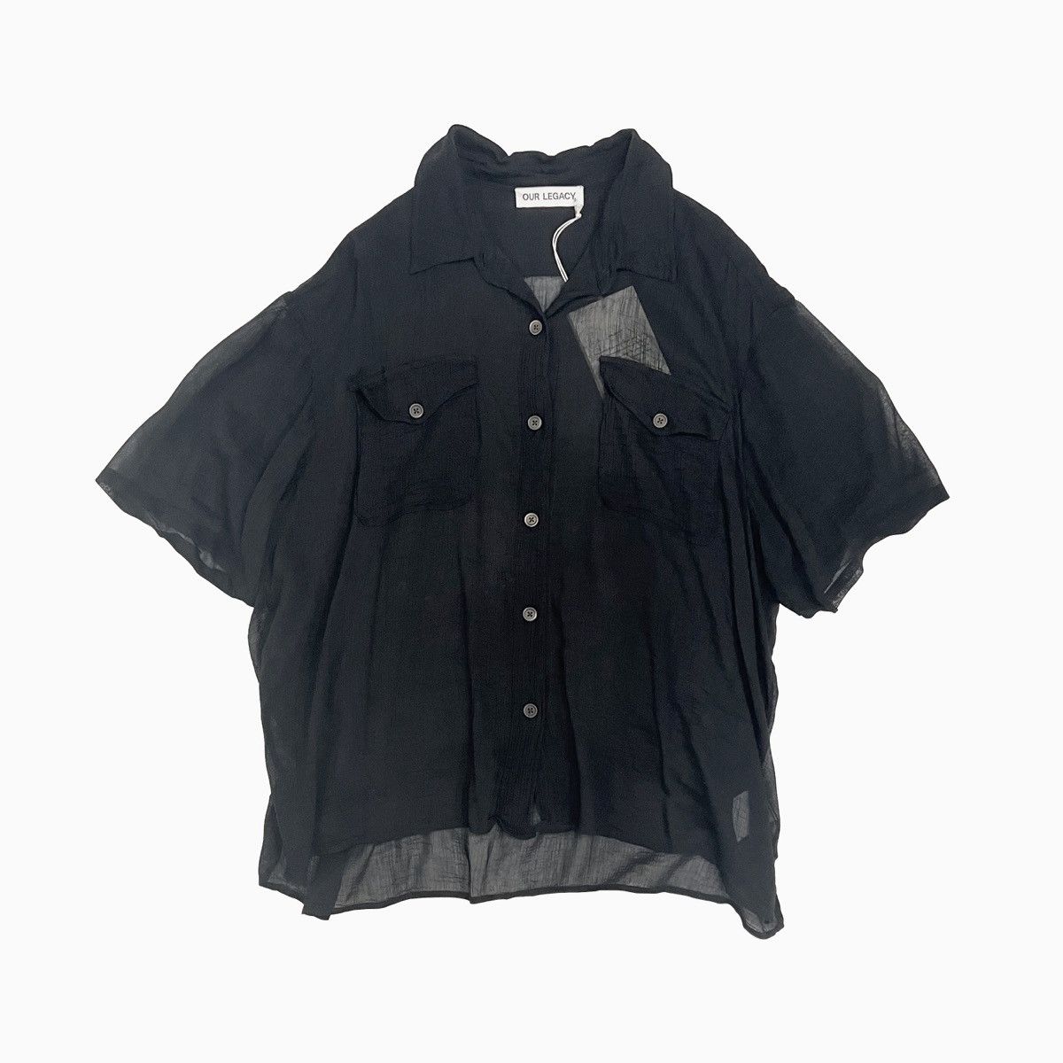 Our Legacy Our Legacy Rayon Plait Military Base Shortsleeve Shirt 