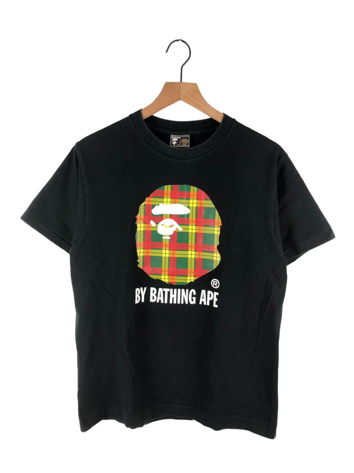 OG Bape Plaid Head Logo Tee