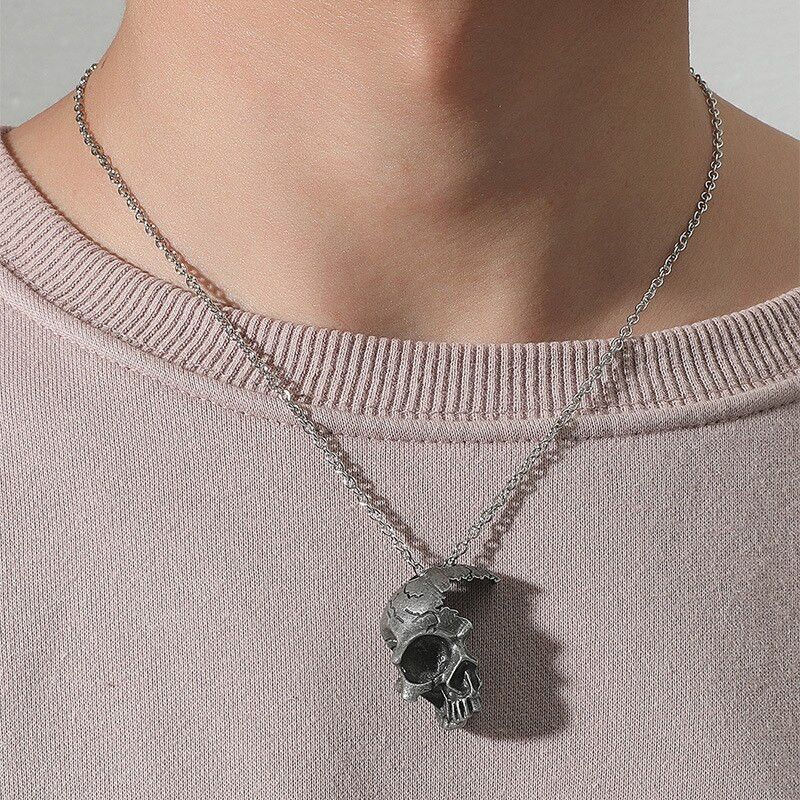 Jewelry Skull Necklace Pendant Size ONE SIZE - 7 Thumbnail