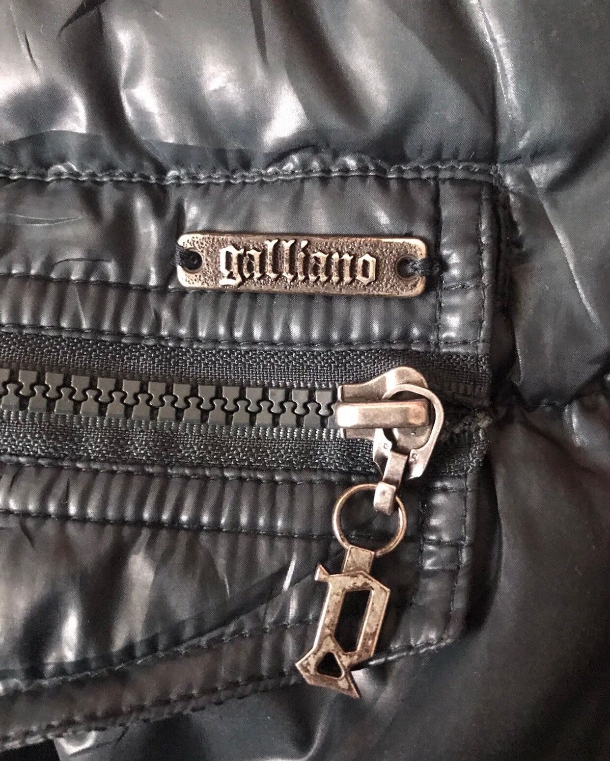 John Galliano JOHN GALLIANO PUFFER JACKET ZIP UP Size US XXS / EU 40 - 9 Thumbnail