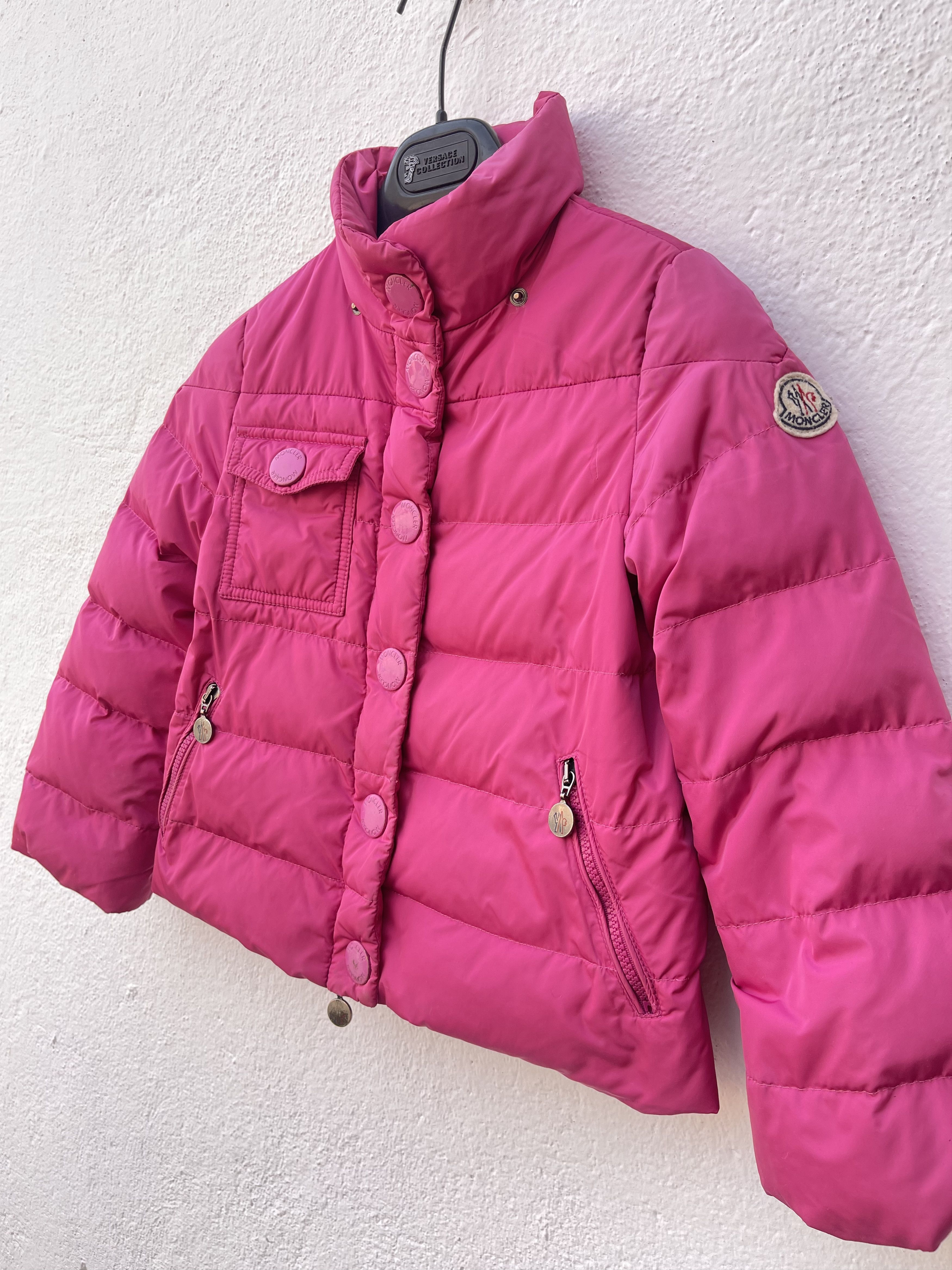 Moncler 🔥 Pink puffer jacket Moncler for girls 8 years Size XXS / US 00 / IT 34 - 2 Thumbnail