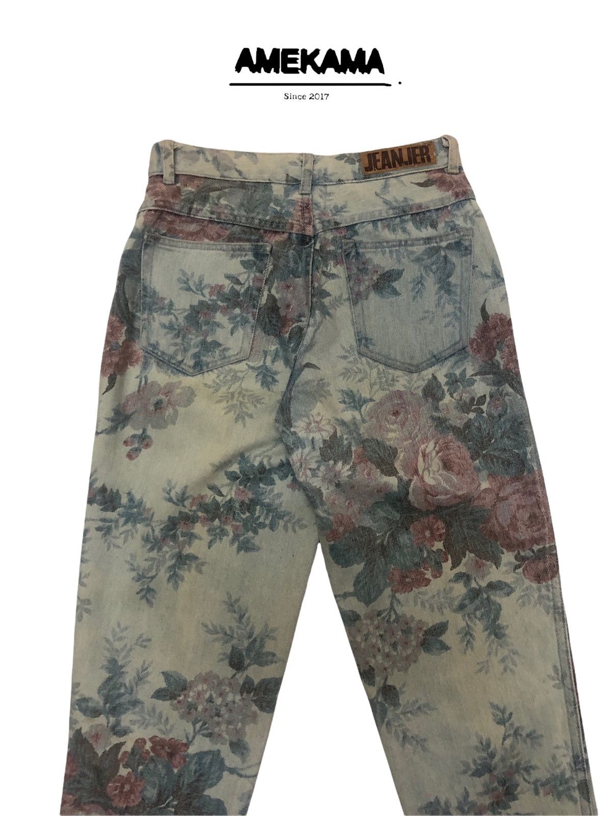 Hysteric Glamour Japanese Brand Jeanjer Jeans Floral Design Size US 26 / EU 42 - 6 Thumbnail