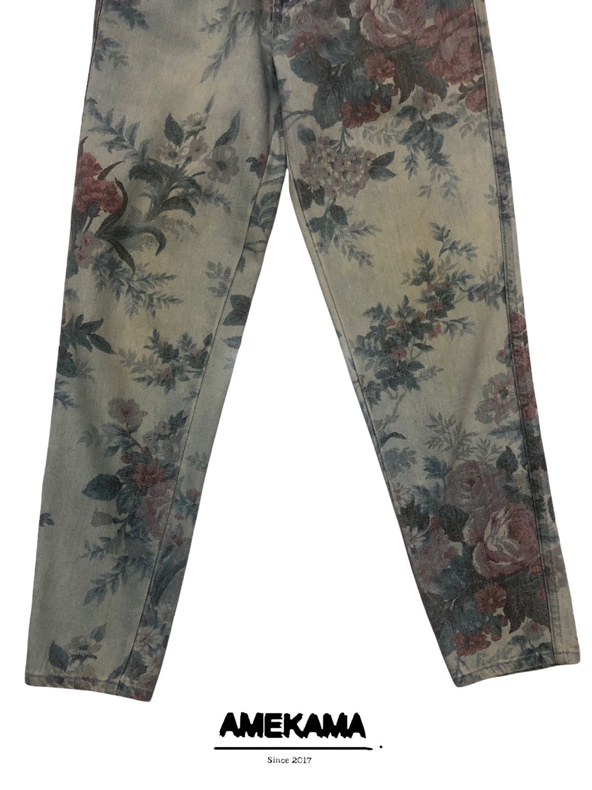 Hysteric Glamour Japanese Brand Jeanjer Jeans Floral Design Size US 26 / EU 42 - 3 Thumbnail