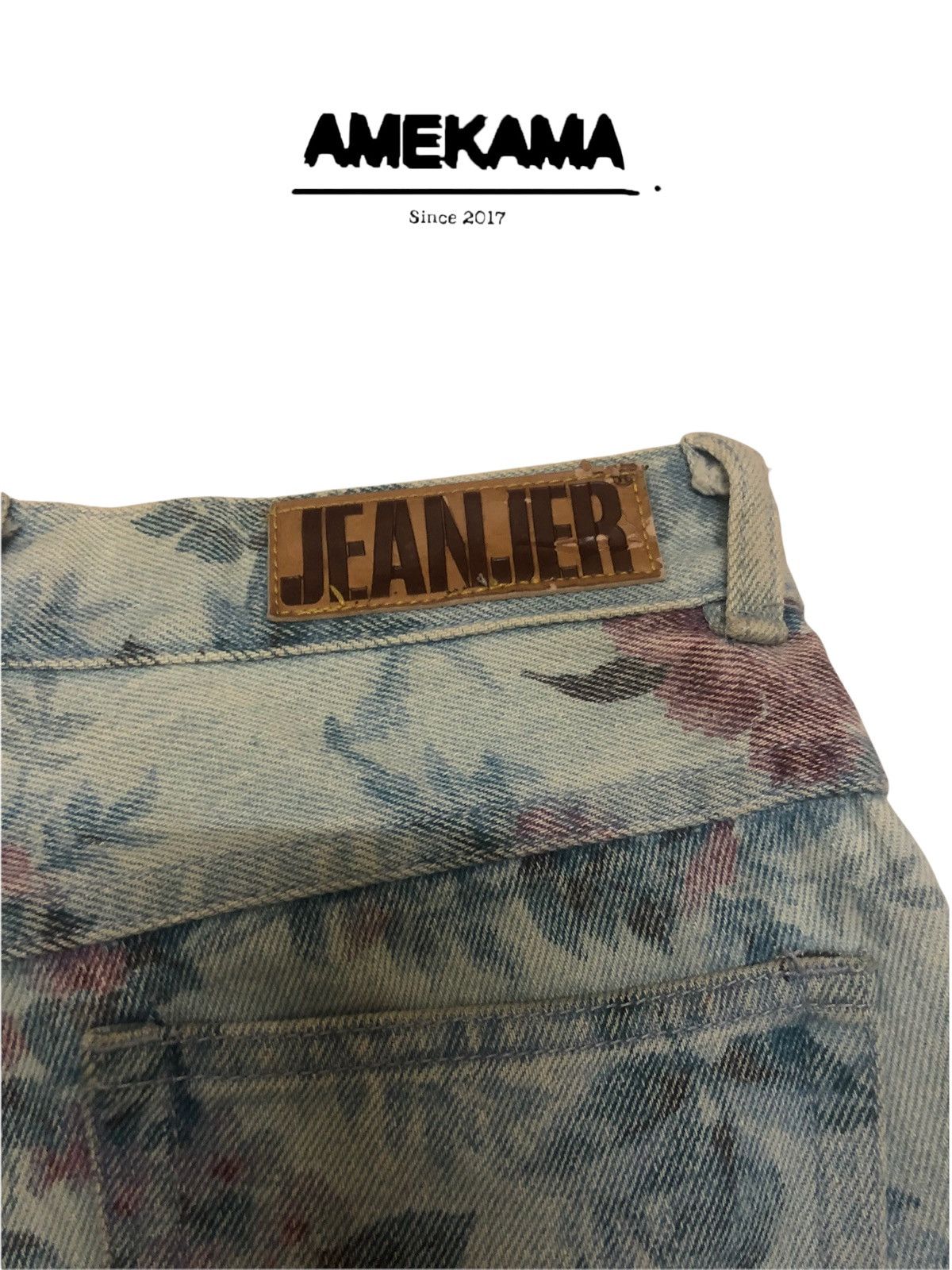Hysteric Glamour Japanese Brand Jeanjer Jeans Floral Design Size US 26 / EU 42 - 5 Thumbnail