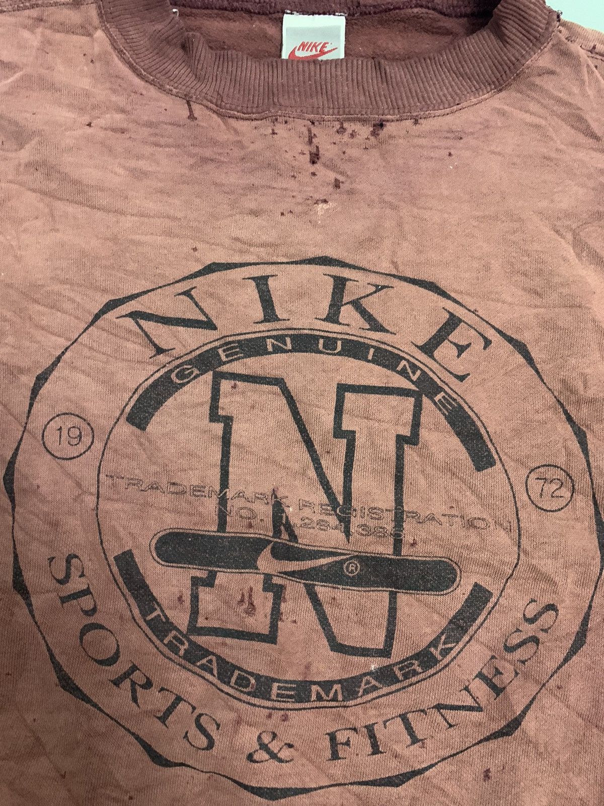 True vintage distress 90s nike centre travis scott colour