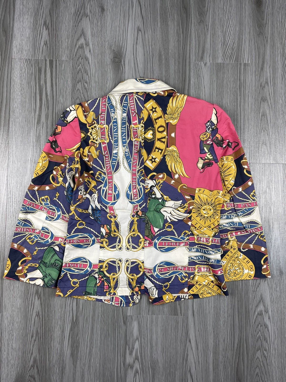 Designer × Moschino Love Moschino Full Printed Coat Jacket Size XS / US 0-2 / IT 36-38 - 3 Thumbnail