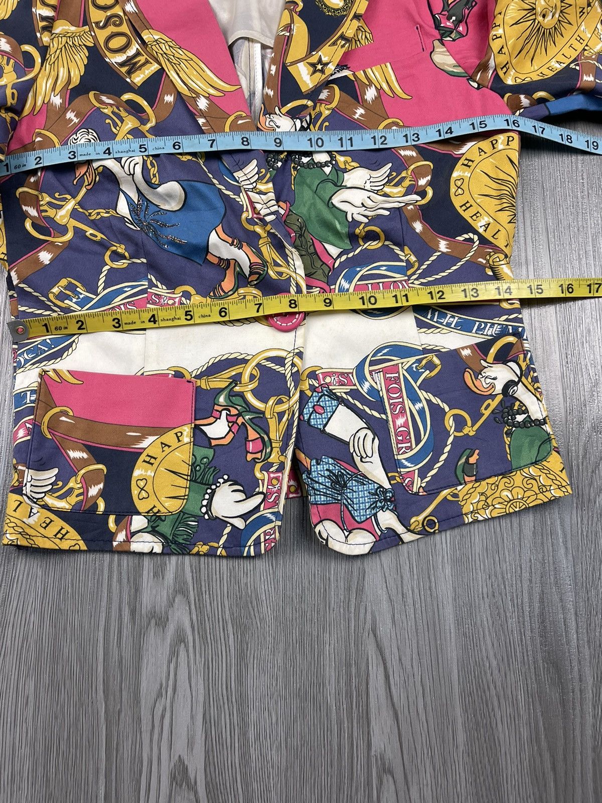 Designer × Moschino Love Moschino Full Printed Coat Jacket Size XS / US 0-2 / IT 36-38 - 8 Thumbnail