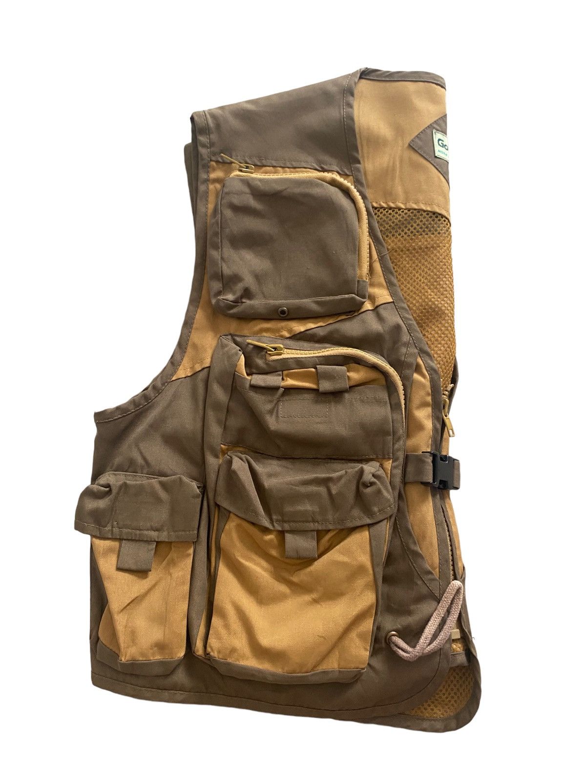 Japanese Brand 💥THRASHED Gold Feeling Vest Multipocket parachute design Size US L / EU 52-54 / 3 - 11 Thumbnail