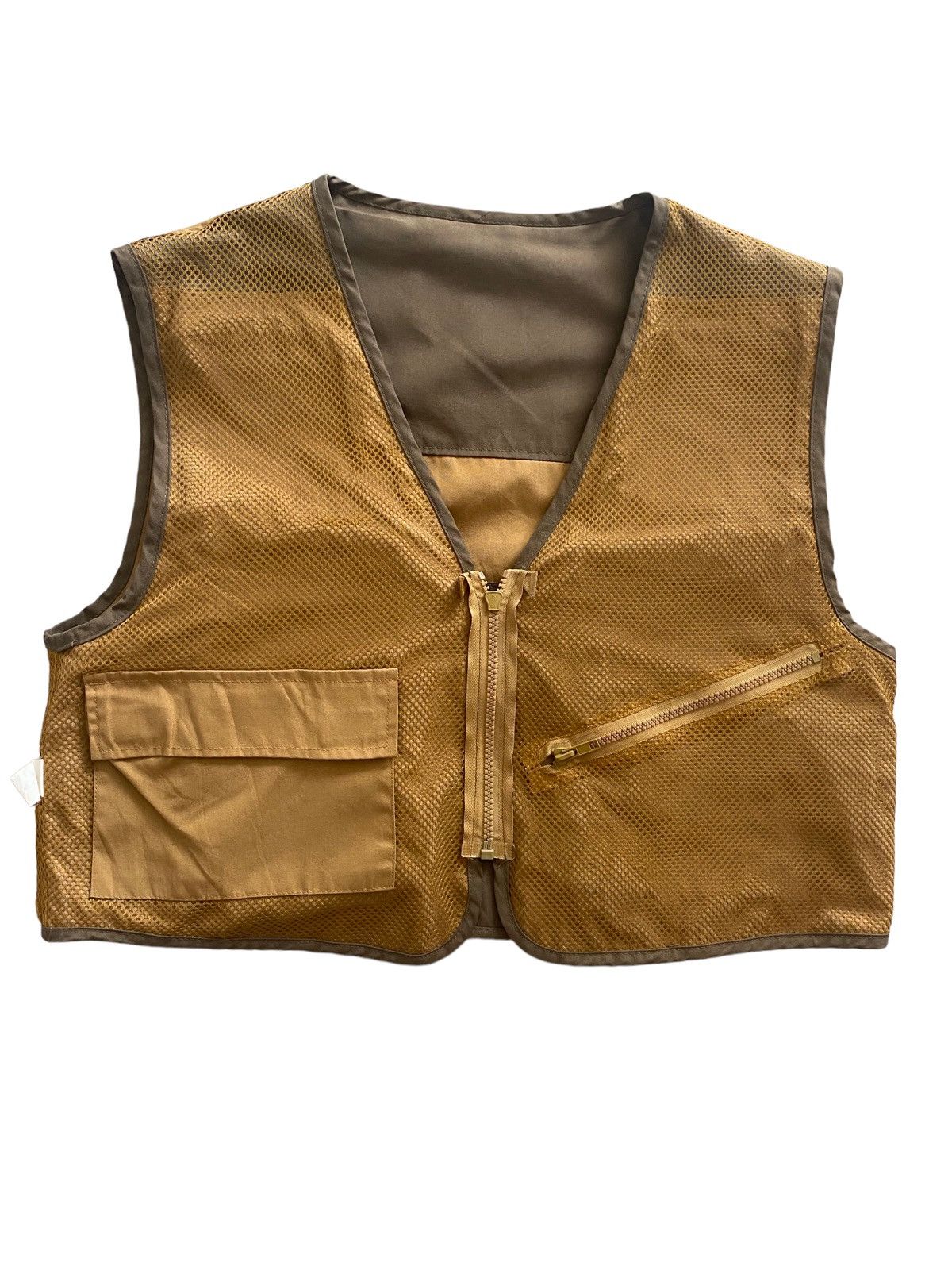 Japanese Brand 💥THRASHED Gold Feeling Vest Multipocket parachute design Size US L / EU 52-54 / 3 - 10 Thumbnail