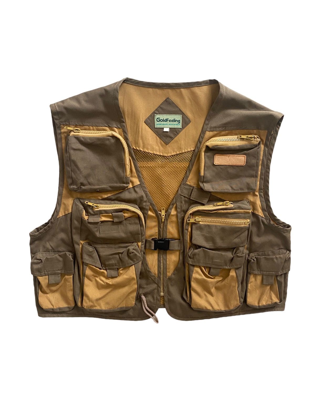 Japanese Brand 💥THRASHED Gold Feeling Vest Multipocket parachute design Size US L / EU 52-54 / 3 - 1 Thumbnail