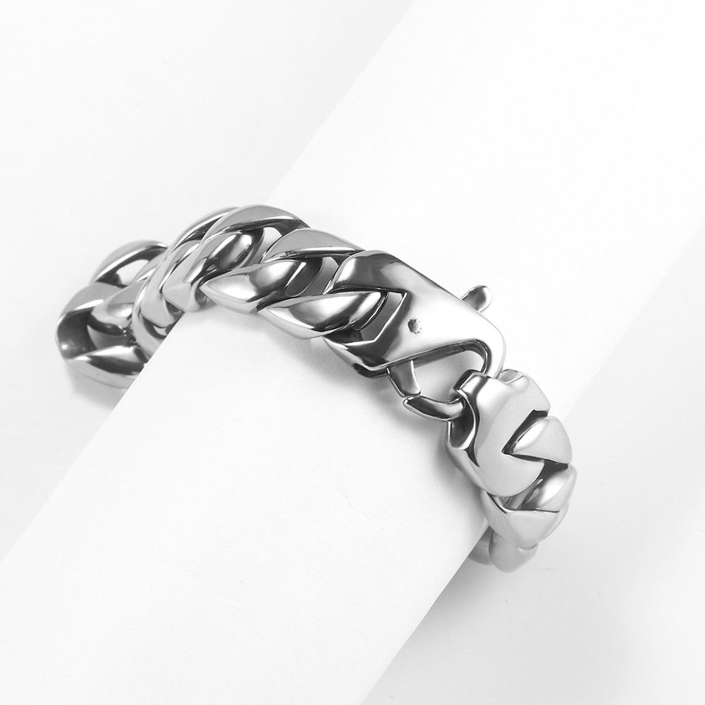 Jewelry 15mm Wide Chain Bangles Size ONE SIZE - 4 Thumbnail