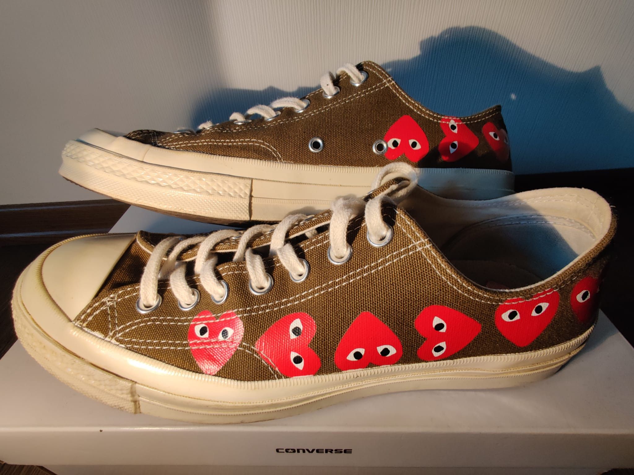 Cdg fashion brown converse