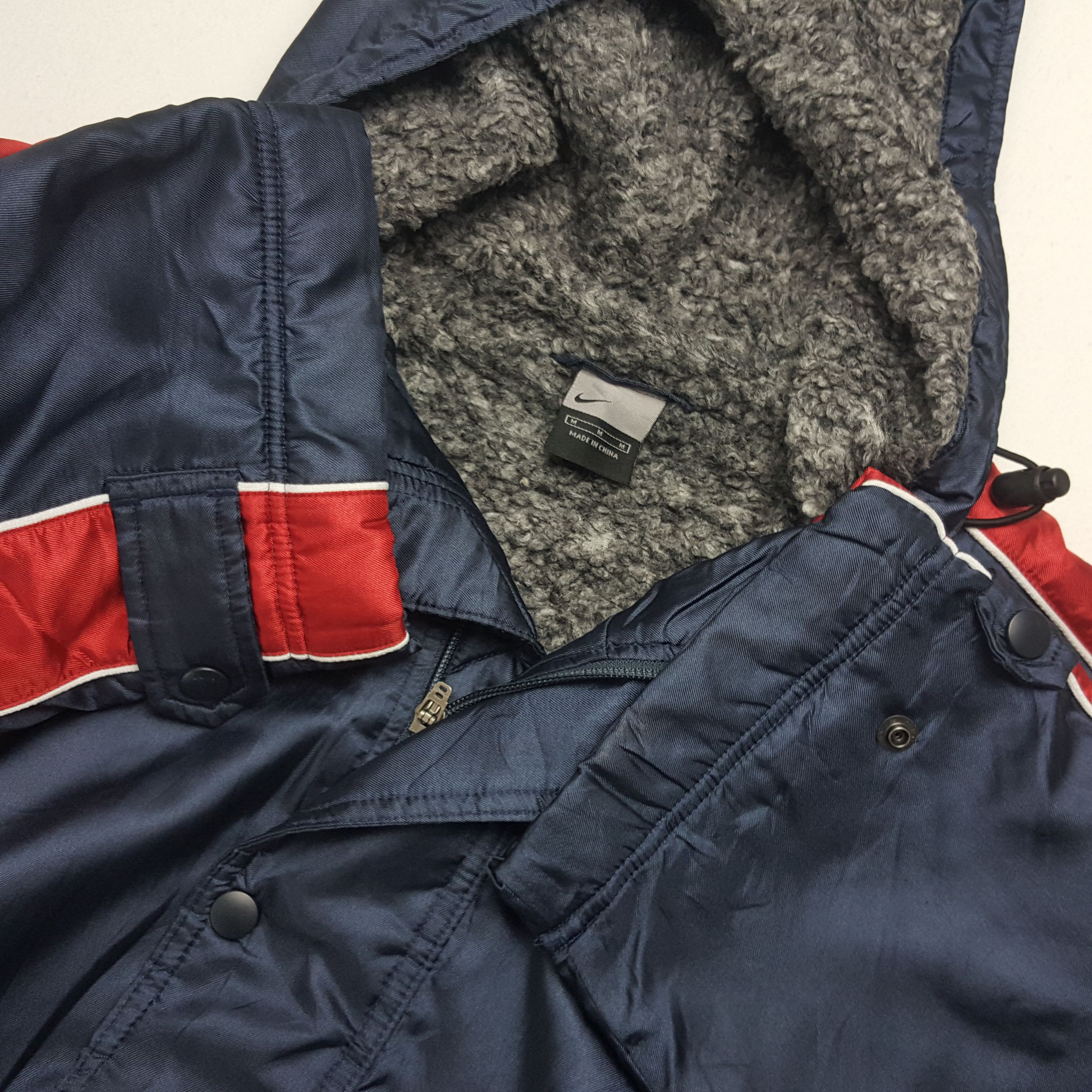 Nike × Vintage NIKE Big Swoosh Long Winter Jacket Size US L / EU 52-54 / 3 - 9 Thumbnail