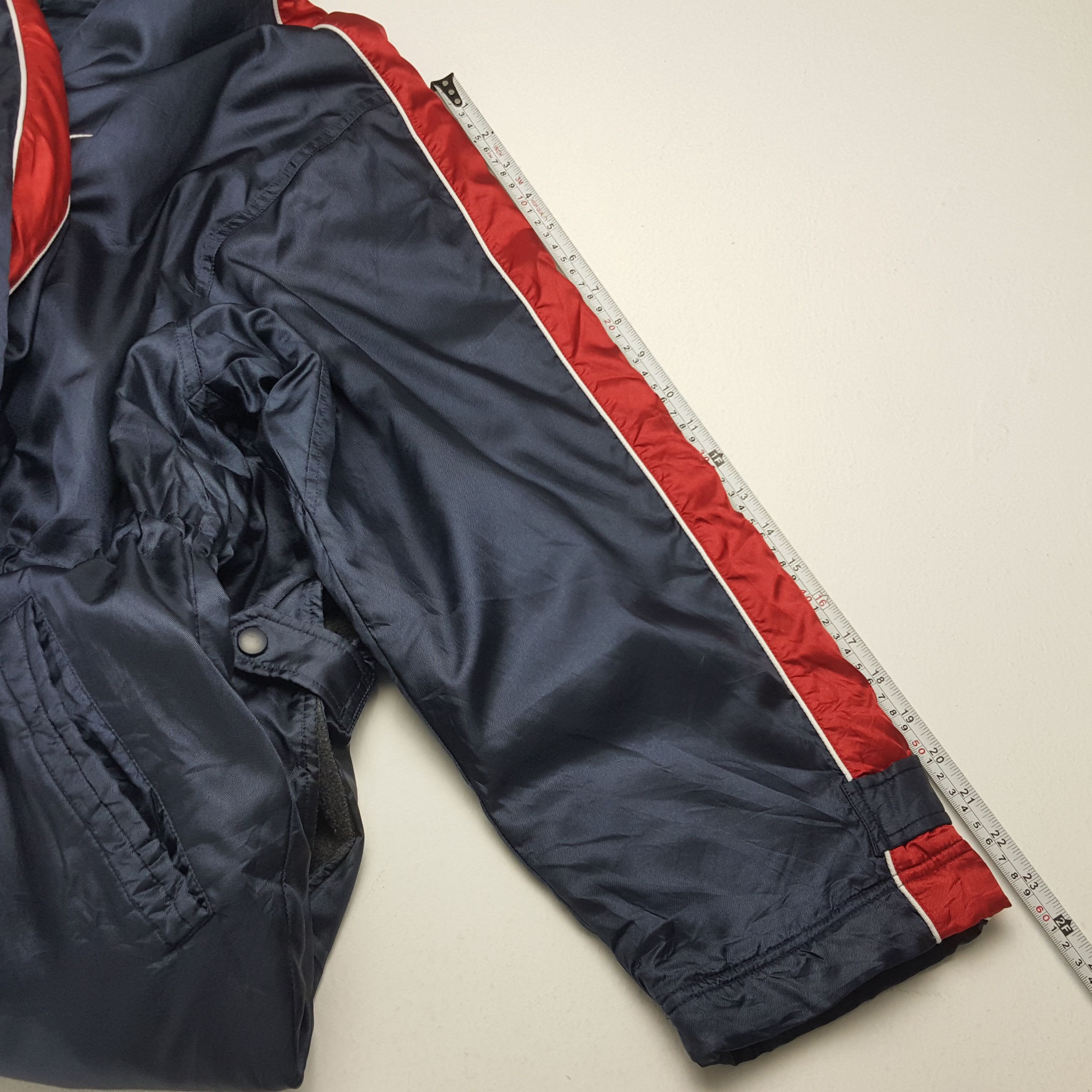 Nike × Vintage NIKE Big Swoosh Long Winter Jacket Size US L / EU 52-54 / 3 - 6 Thumbnail
