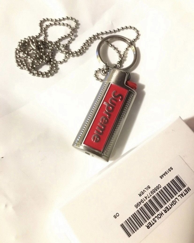 Supreme Metal Lighter Holster Silver - SS19 - US