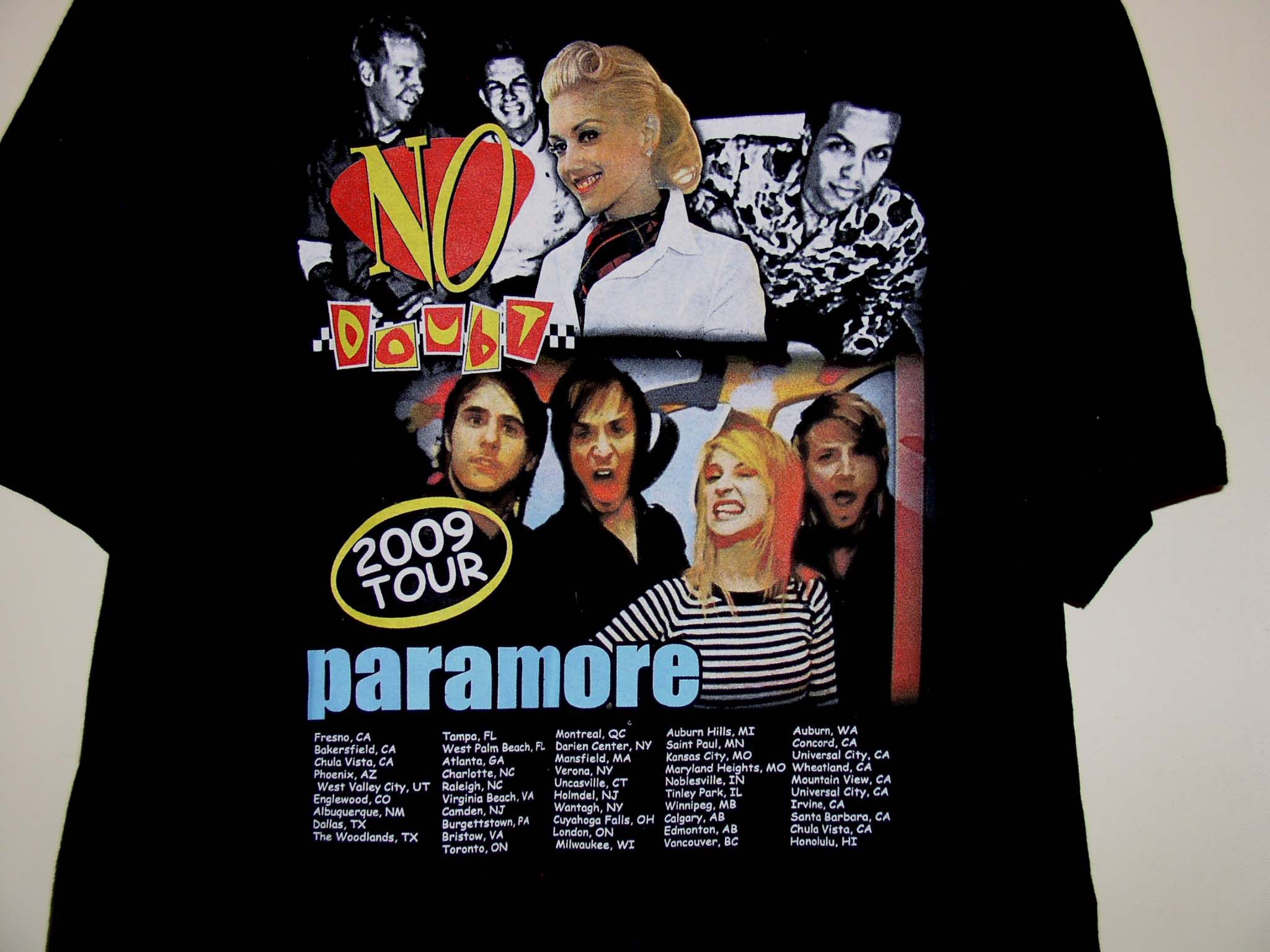 Band Tees No Doubt Gwen Stefani Concert Tour Shirt 2009 Paramore Size US L / EU 52-54 / 3 - 4 Thumbnail