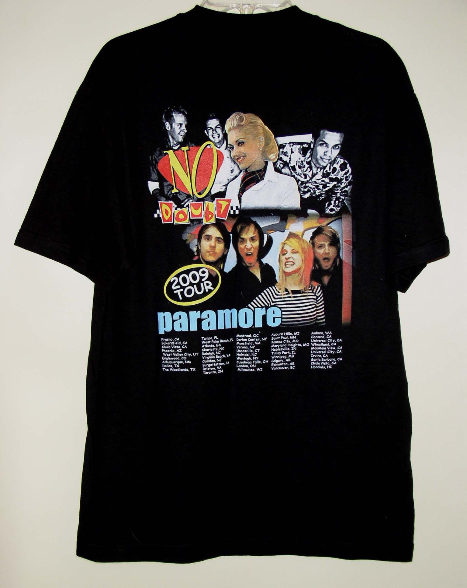 Band Tees No Doubt Gwen Stefani Concert Tour Shirt 2009 Paramore Size US L / EU 52-54 / 3 - 2 Thumbnail