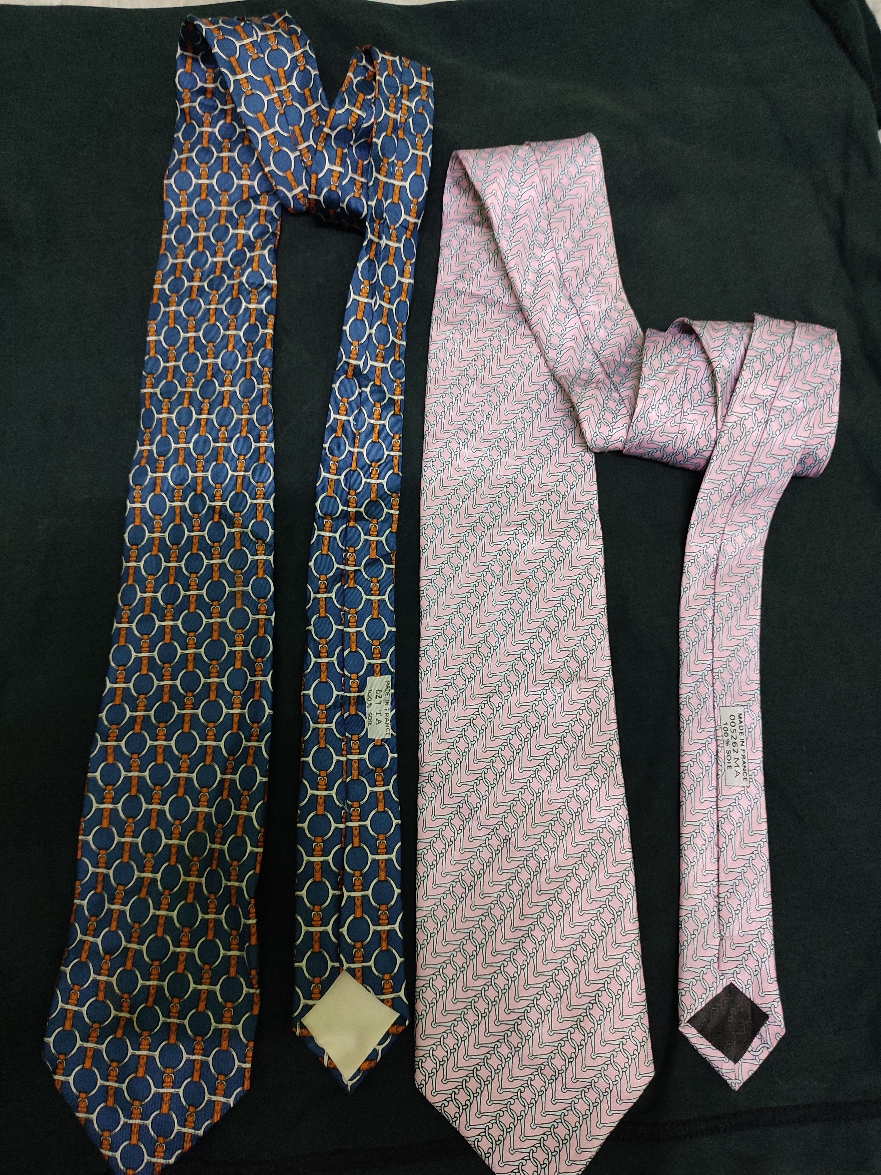 Hermes × Vintage 🔥 Combo 🔥 Hermes Ties Size ONE SIZE - 1 Thumbnail
