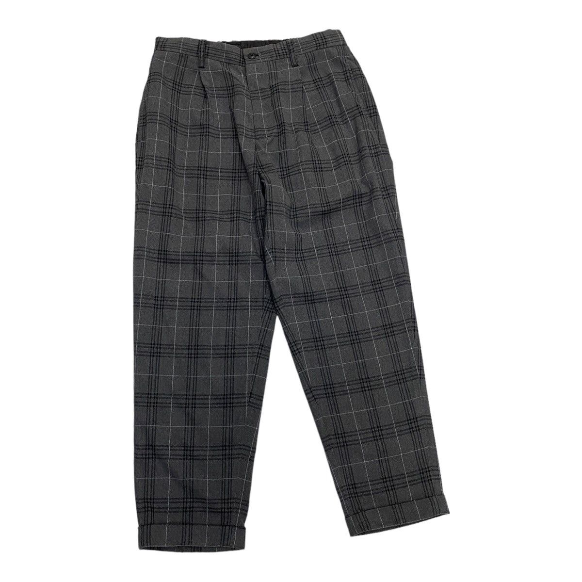 Global Work 🇯🇵GLOBAL WORK CHECKED TARTAN TROUSERS PANTS Size US 30 / EU 46 - 4 Thumbnail