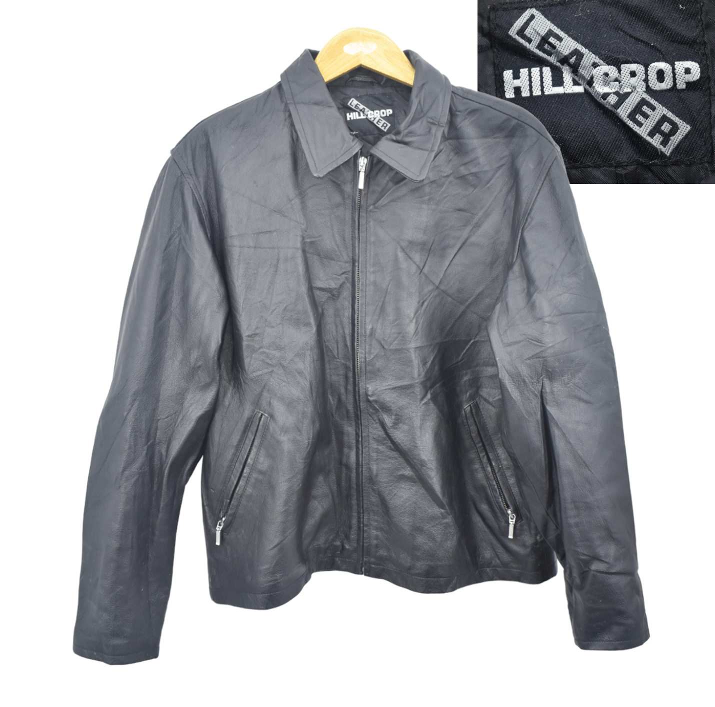 Japanese Brand × Vintage AO53 Vintage Hill Crop Motorcycle Leather Jacket Size US M / EU 48-50 / 2 - 1 Thumbnail