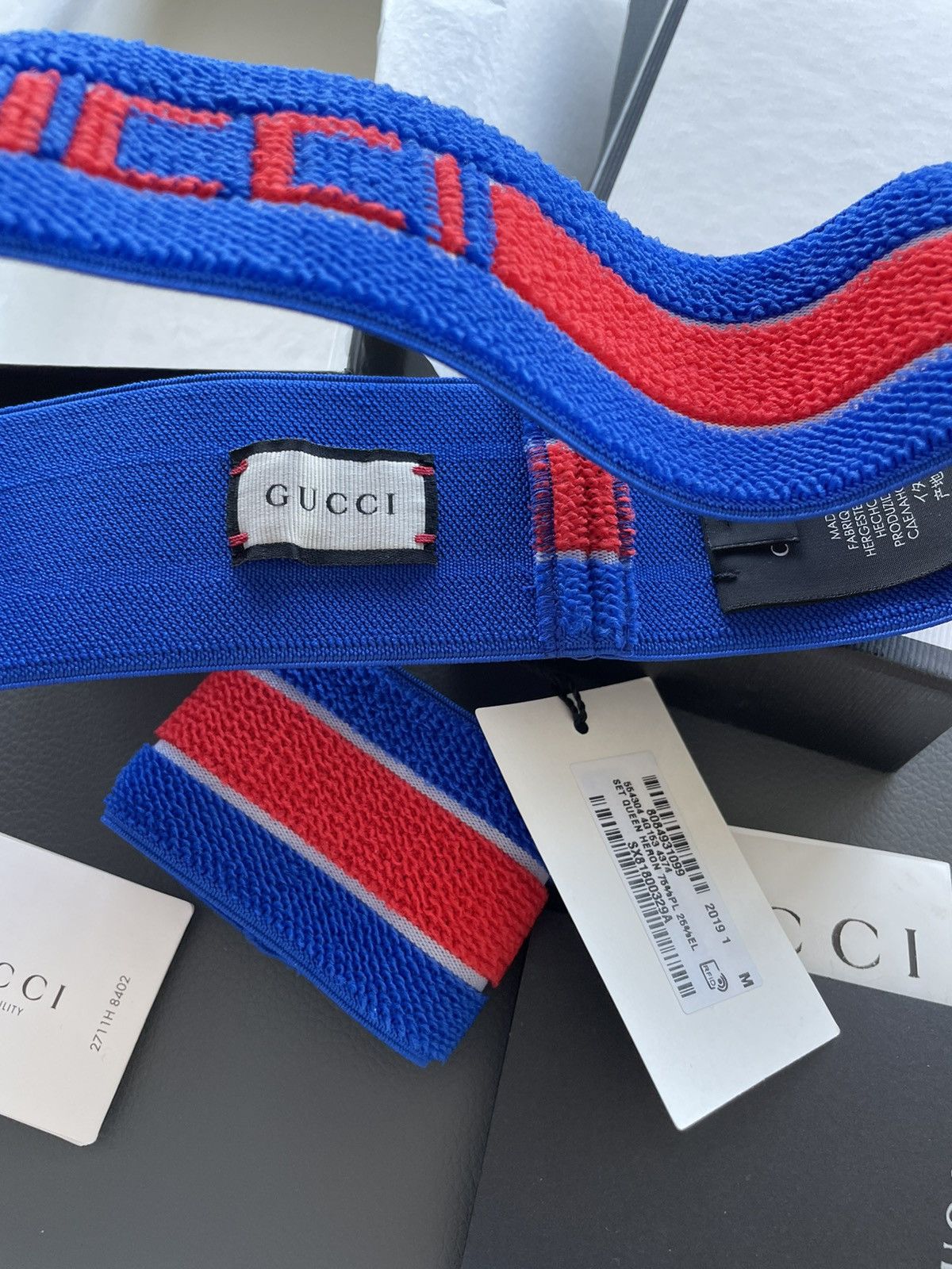 Gucci Rare Limited Gucci Logo Elastic Headband & Wristband Set New Size ONE SIZE - 16 Thumbnail