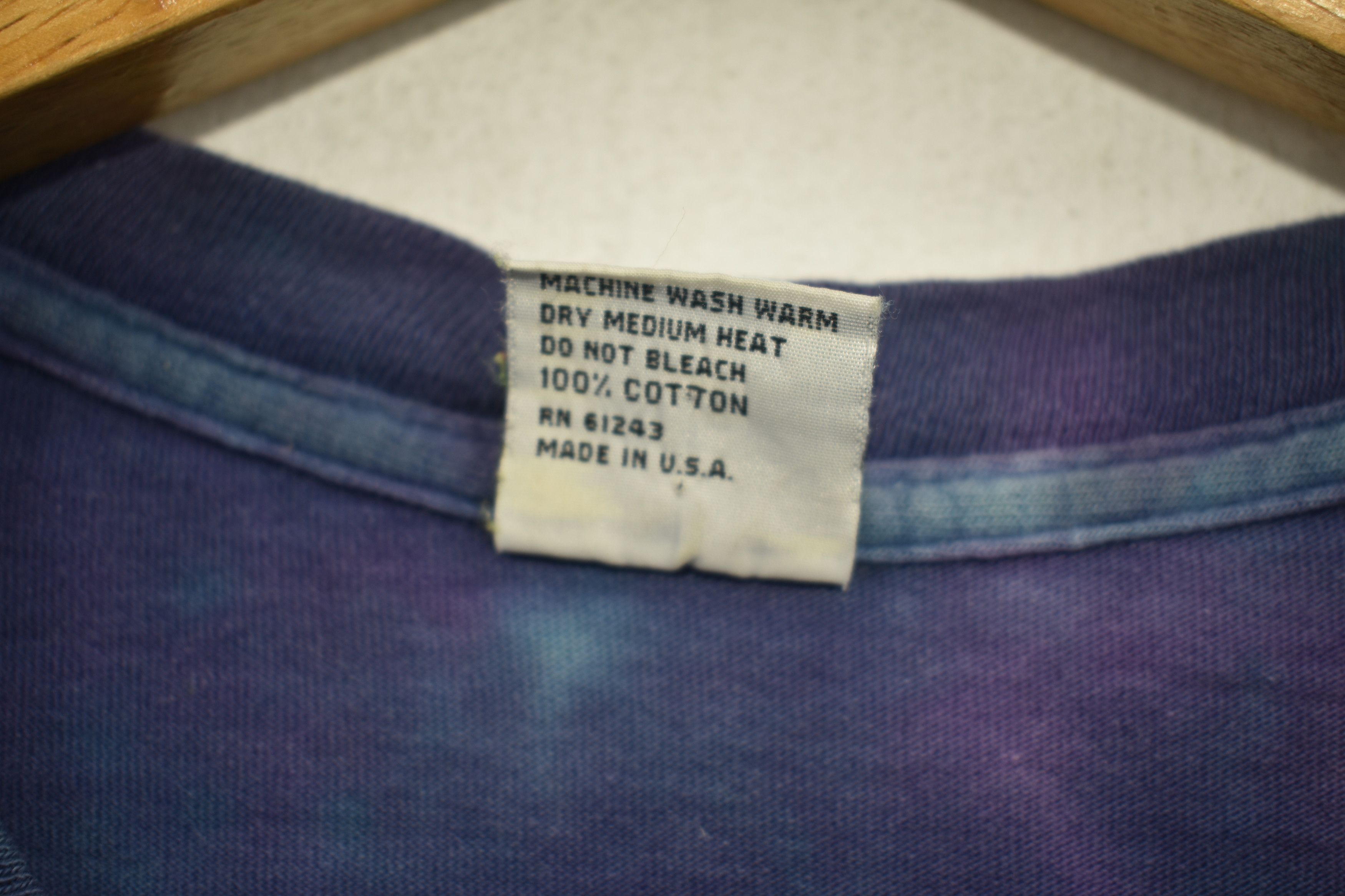 Vintage A056 VINTAGE 90'S TYE DYE NEIL ARMSTRONG ASTRONOUT APOLLO Size US M / EU 48-50 / 2 - 5 Thumbnail