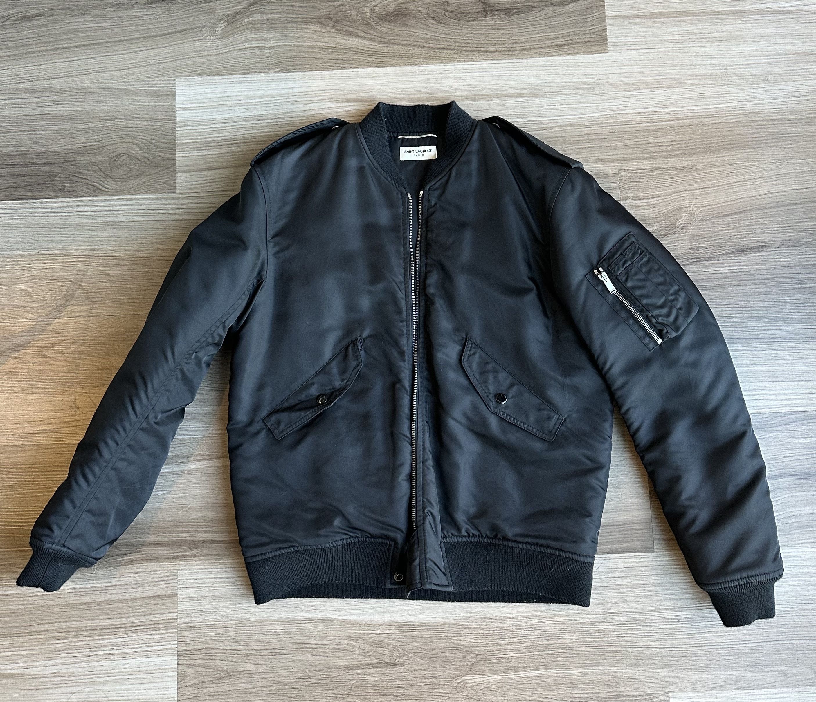 Saint Laurent 'Je T'aime' Corduroy Bomber Jacket - Men's 52