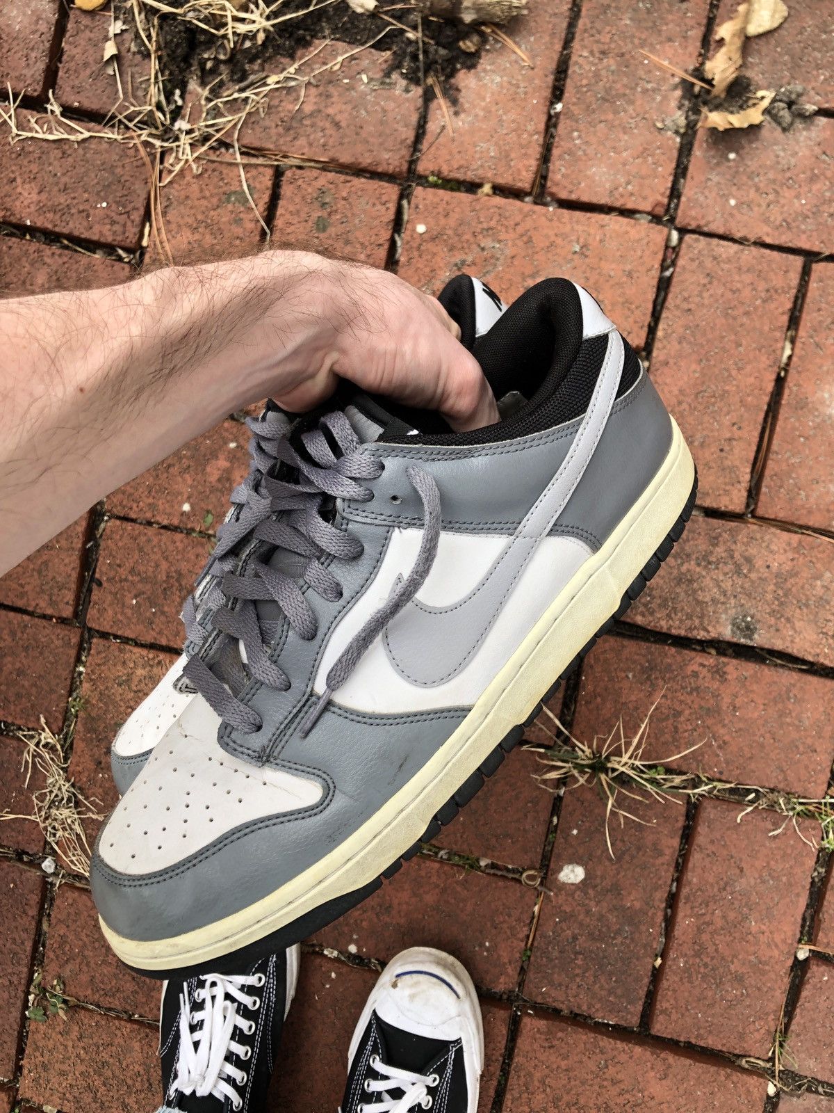 Nike 2012 white wolf grey Nike sb dunk Size US 12 / EU 45 - 6 Thumbnail