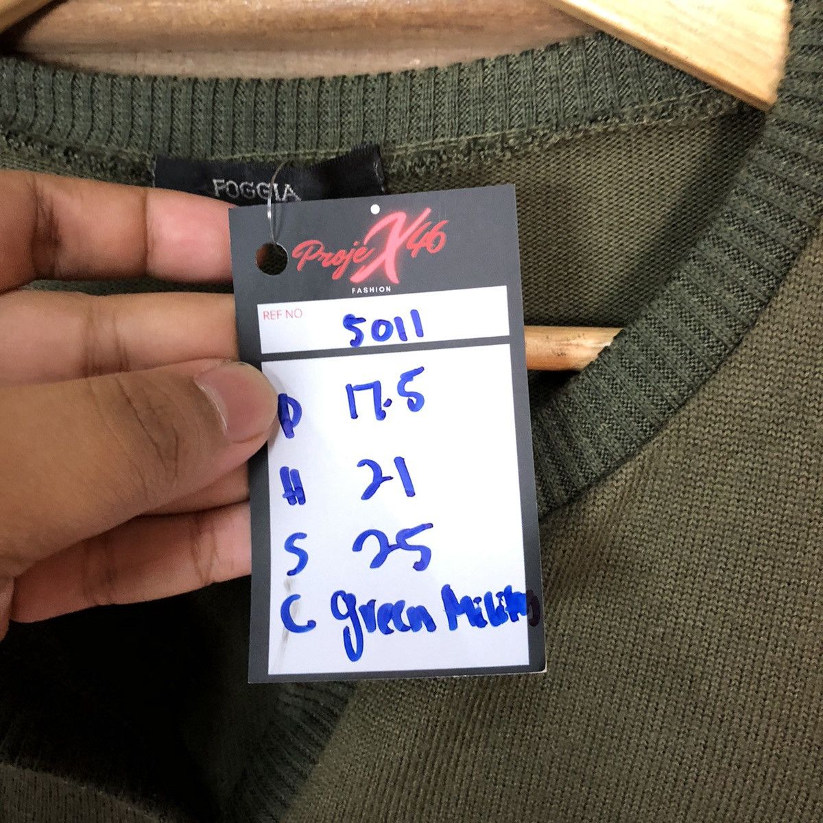 Japanese Brand Poggia Dark Green Patterned Cardigans #5011 Size S / US 4 / IT 40 - 9 Thumbnail