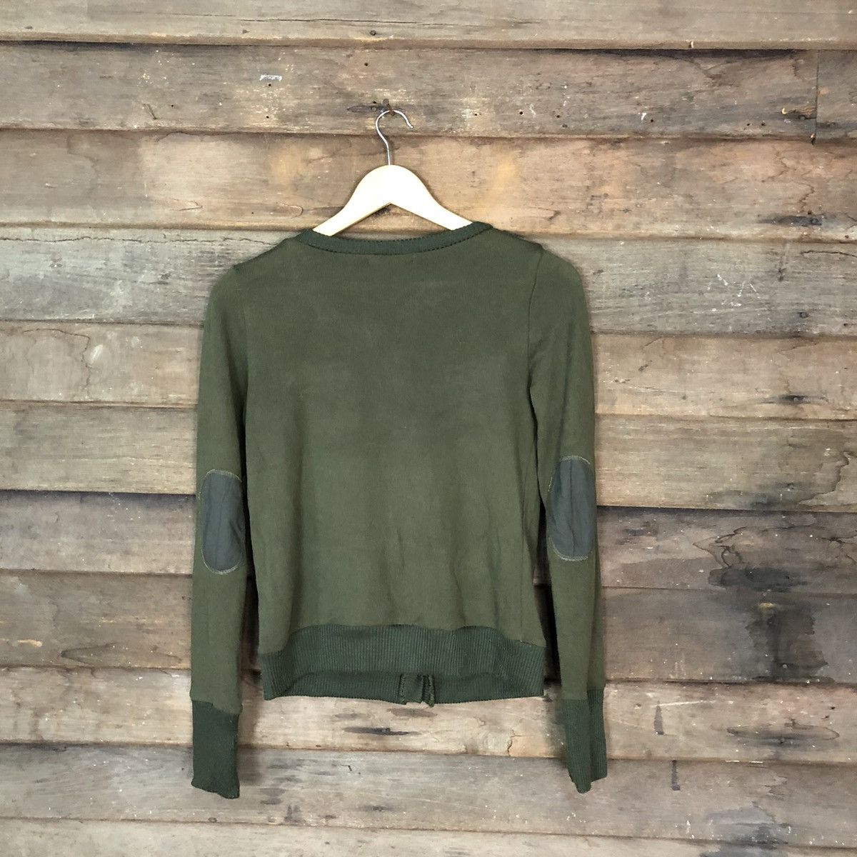 Japanese Brand Poggia Dark Green Patterned Cardigans #5011 Size S / US 4 / IT 40 - 10 Thumbnail